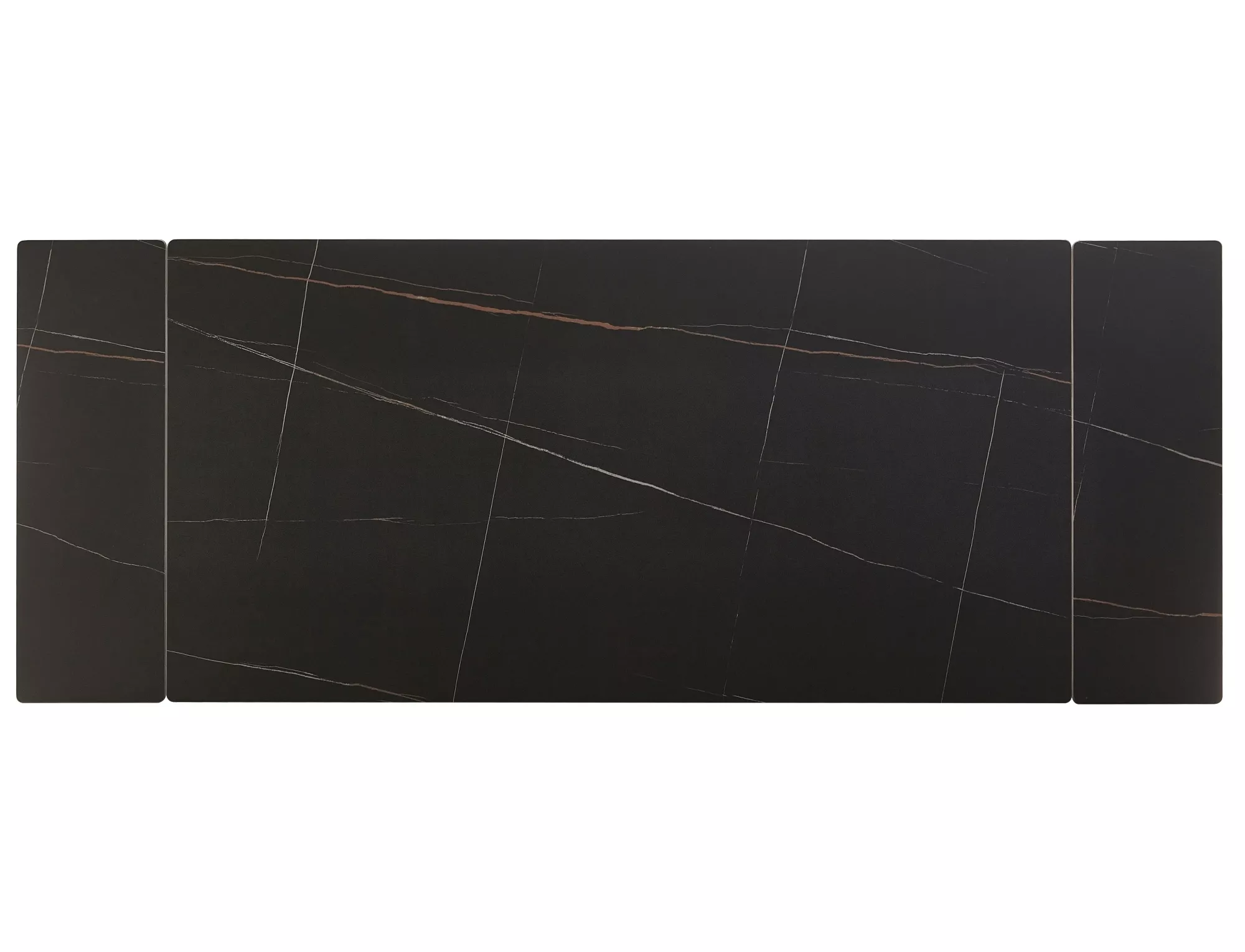Jedálenský rozkladací stôl Imperia, 180-240cm, matná čierna / matná čierna