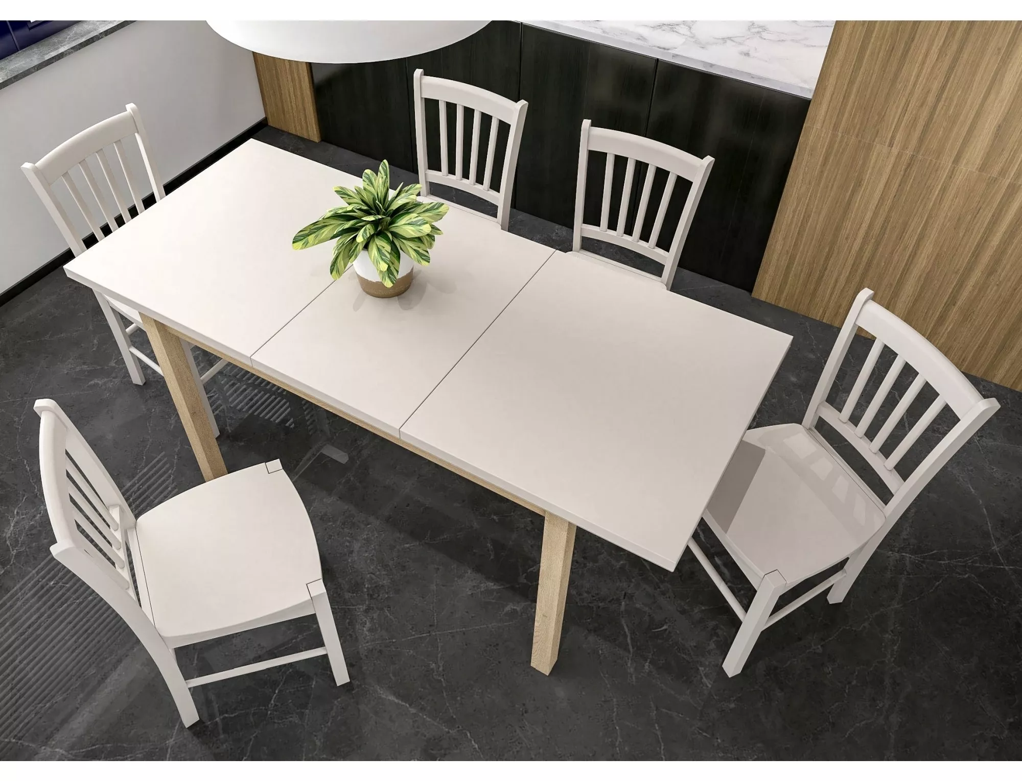 Jedálenský stôl Adam 140,  kašmír / cremona torro dub