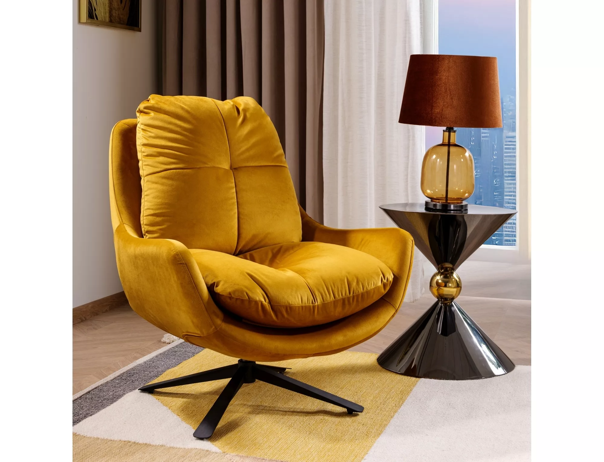 Konferenčný stolík Mira,  lesklá čierna / lesklá čierna