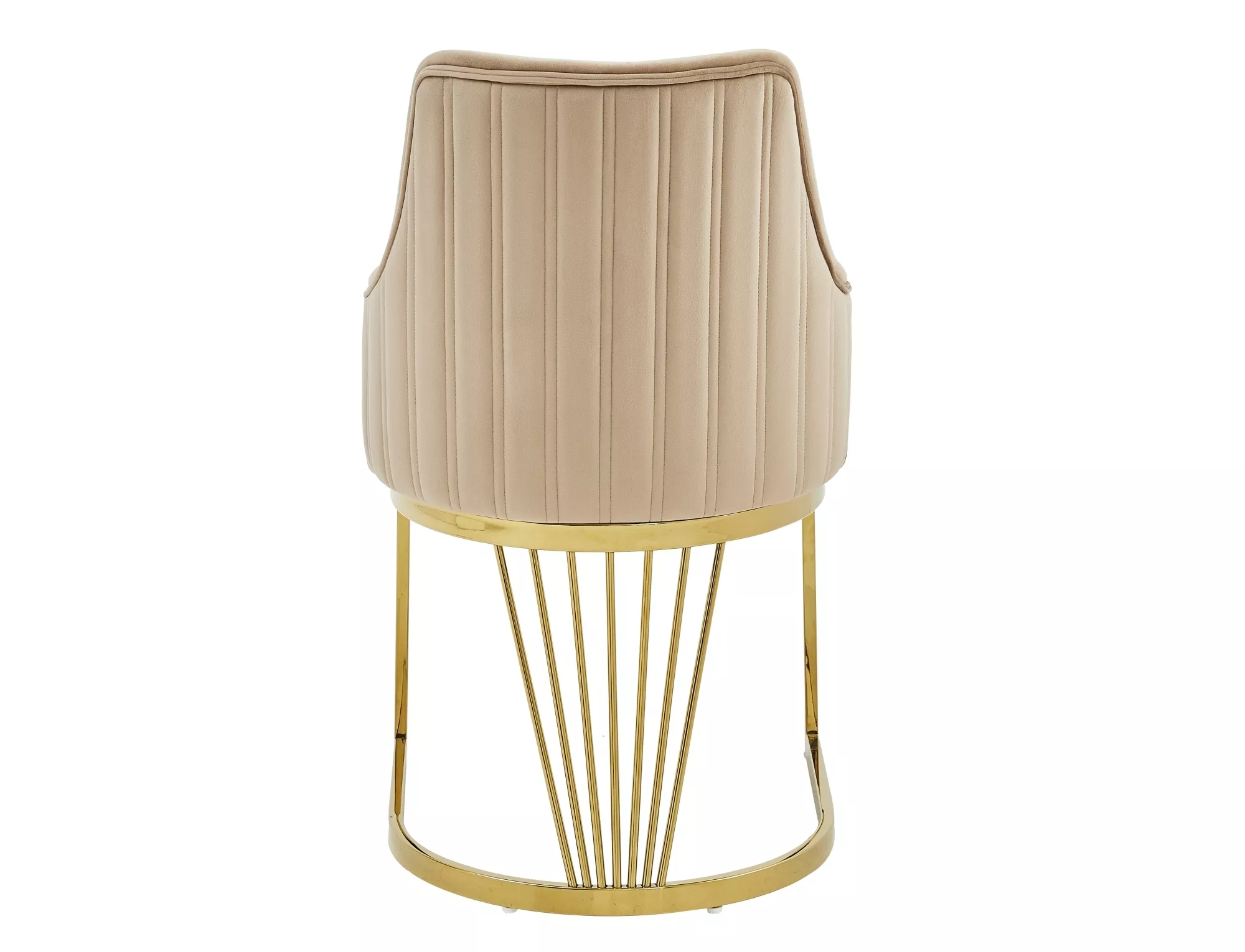 Jedálenská stolička Alure Velvet,  béžová / zlatá