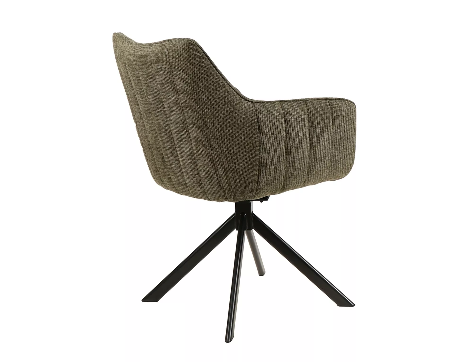 Jedálenská stolička AZALIA BREGO, ČIERNY RÁM / OLIVOVÁ 77