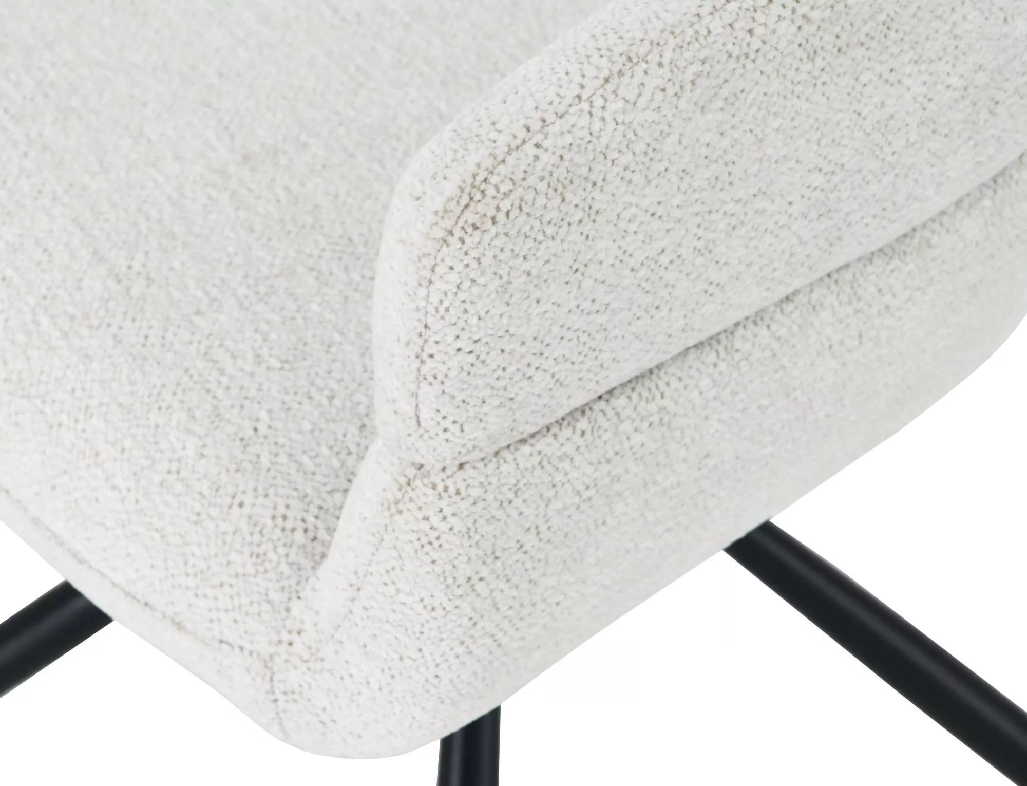 Jedálenská stolička Borgo Raven,  béžová / matná čierna