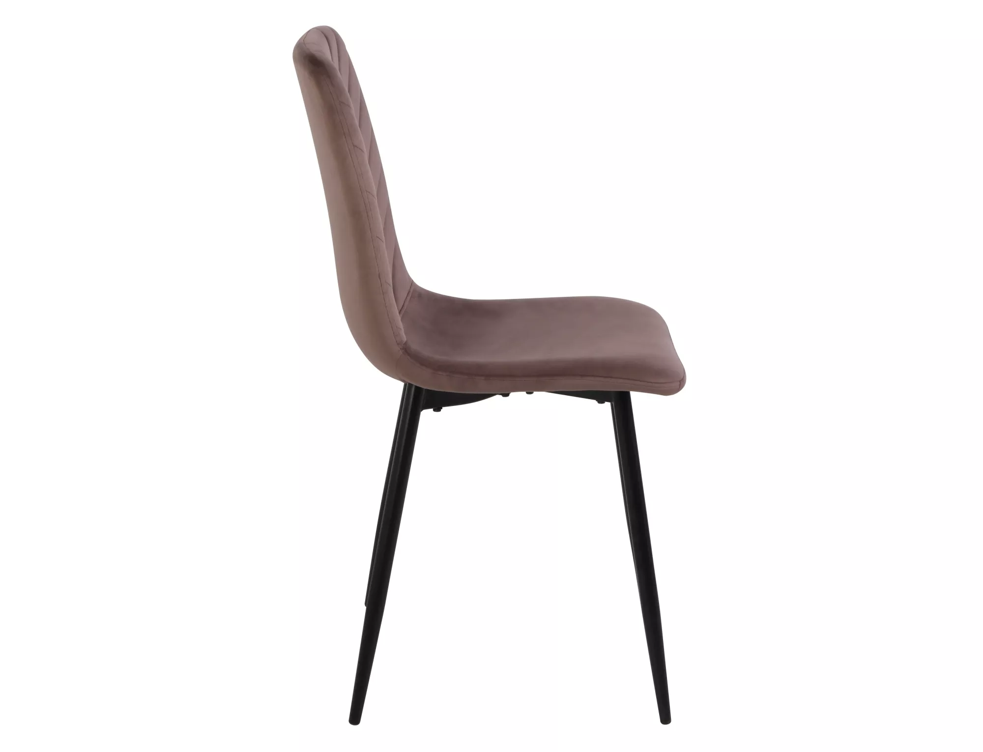 Jedálenská stolička Daren Velvet,  cappuccino / matná čierna