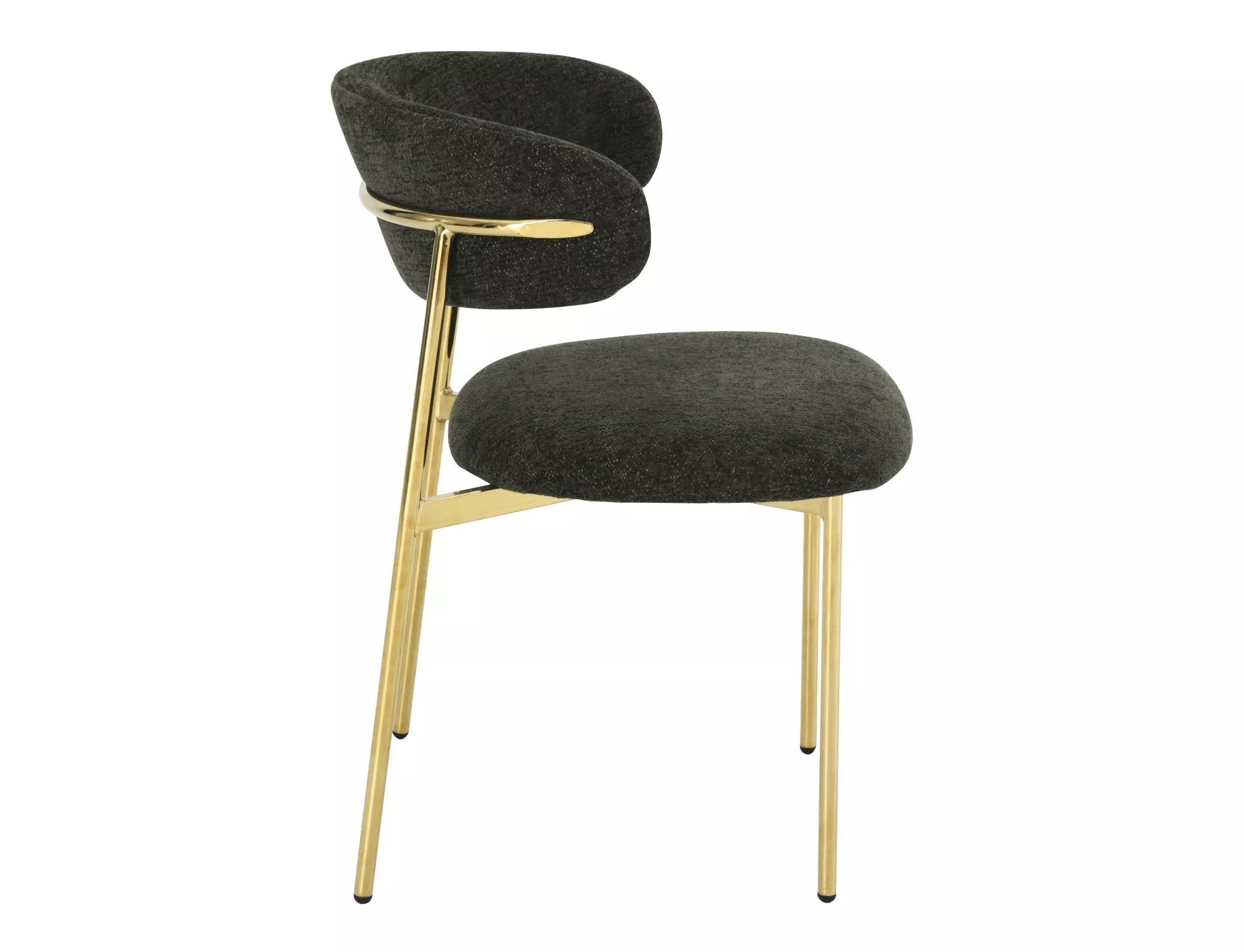 Jedálenská stolička Elton Raven,  olivová / zlatá