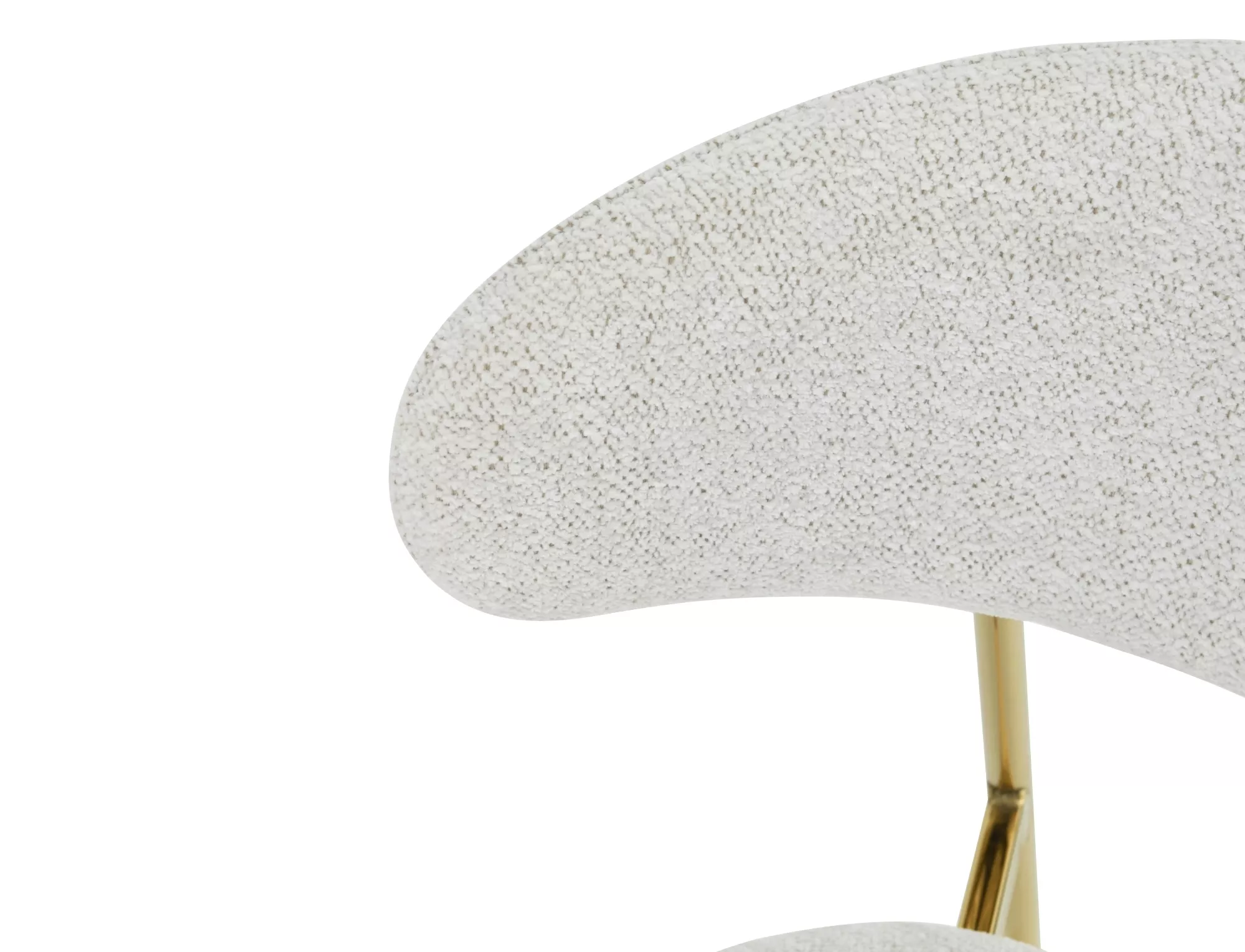 Jedálenská stolička Elton Raven,  béžová / zlatá