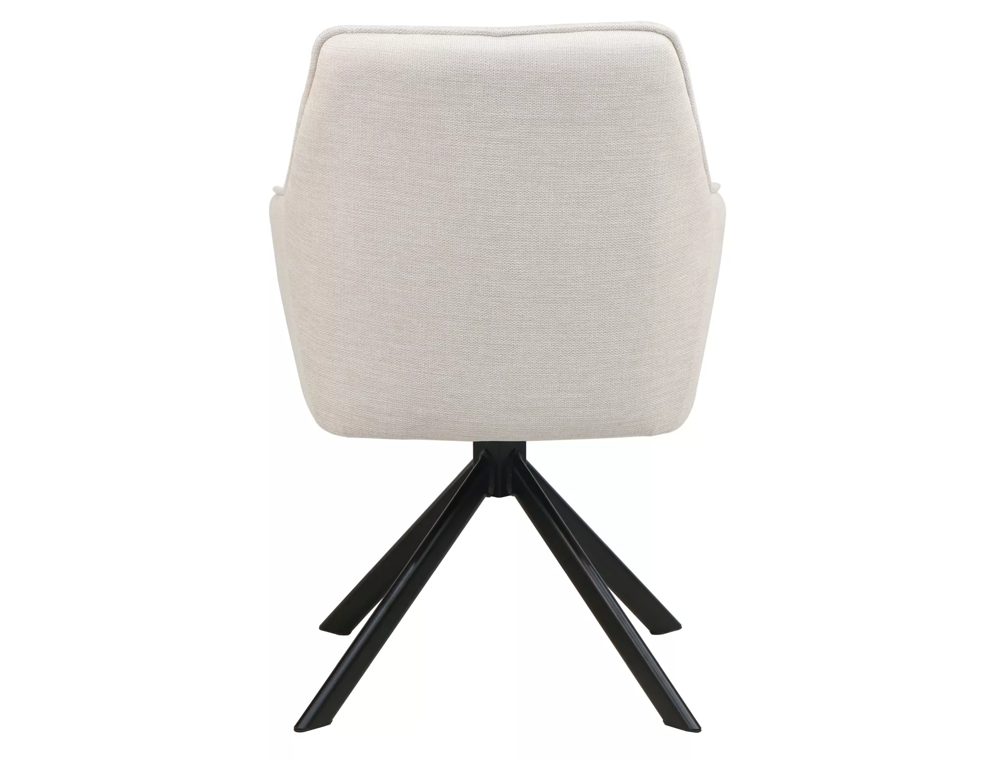 Jedálenská stolička Notti Brego,  svetlobéžová / čierny kov