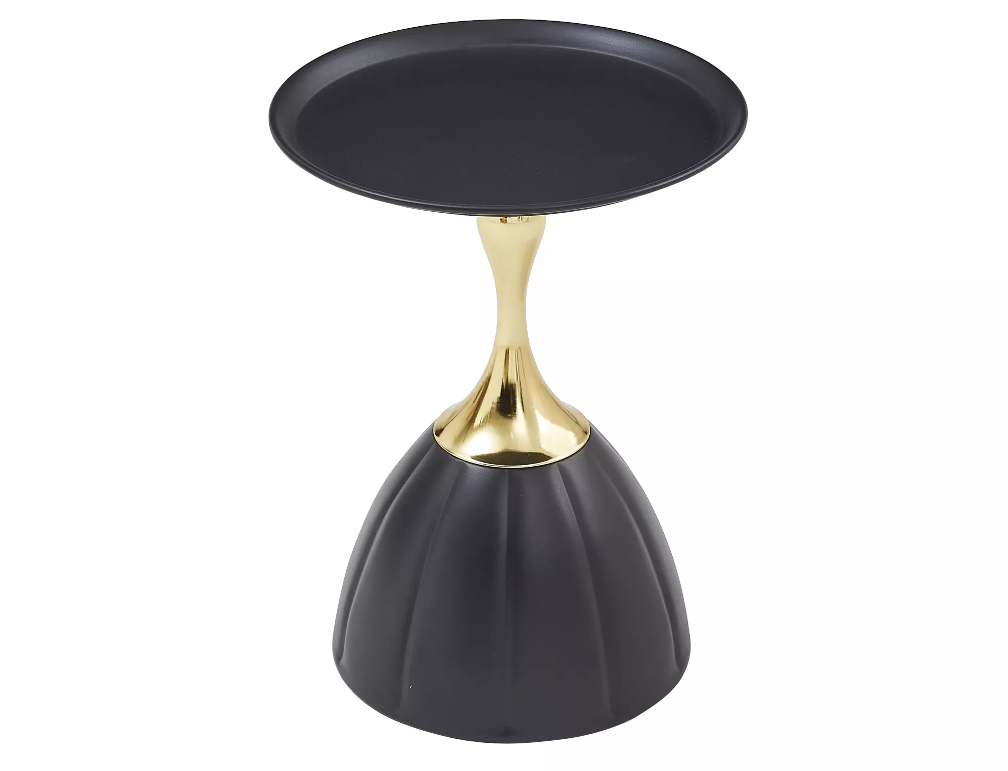 Konferenčný stolík Piana,  čierna / čierna + zlatá