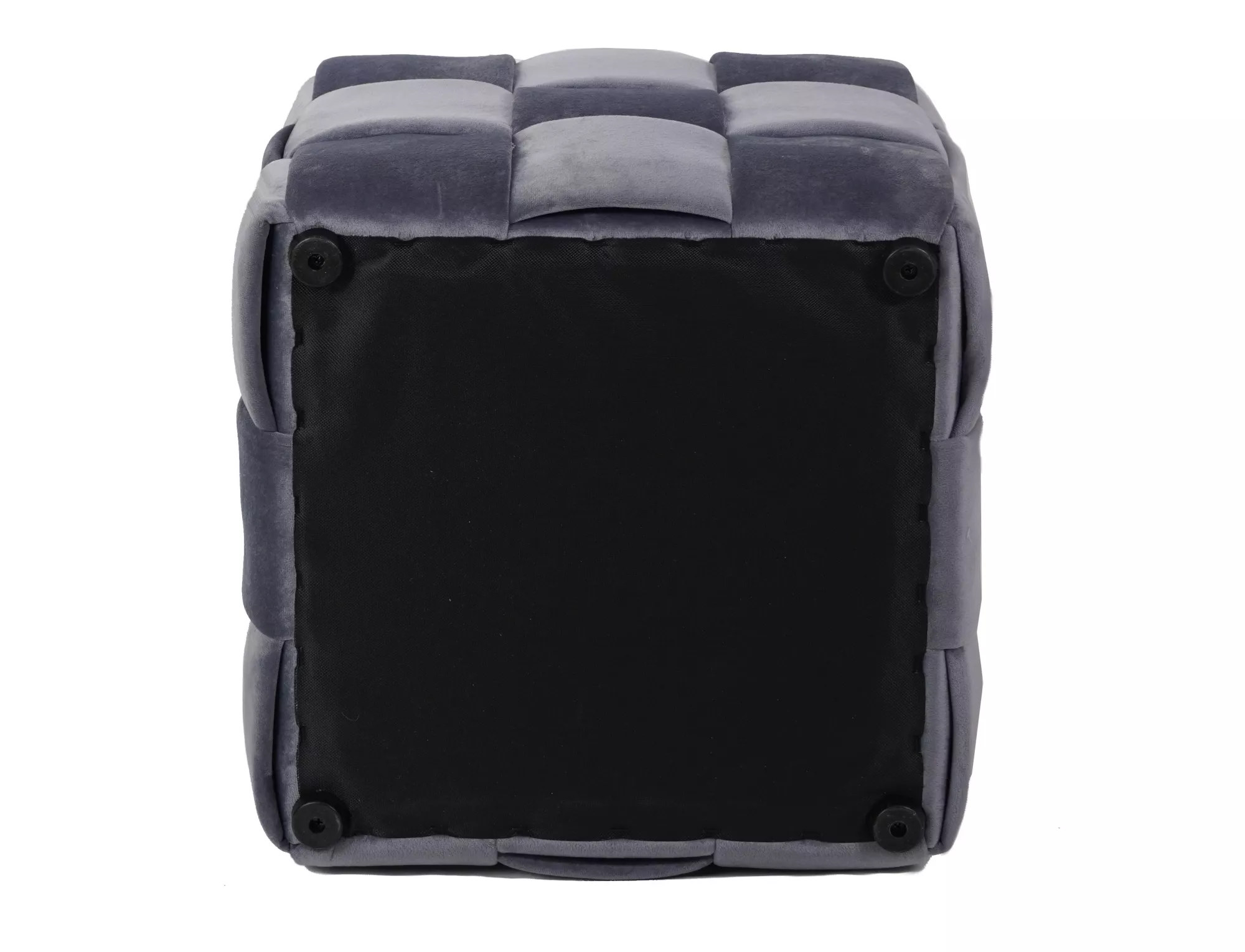 Taburetka Casel Velvet,  sivá, čalúnenie