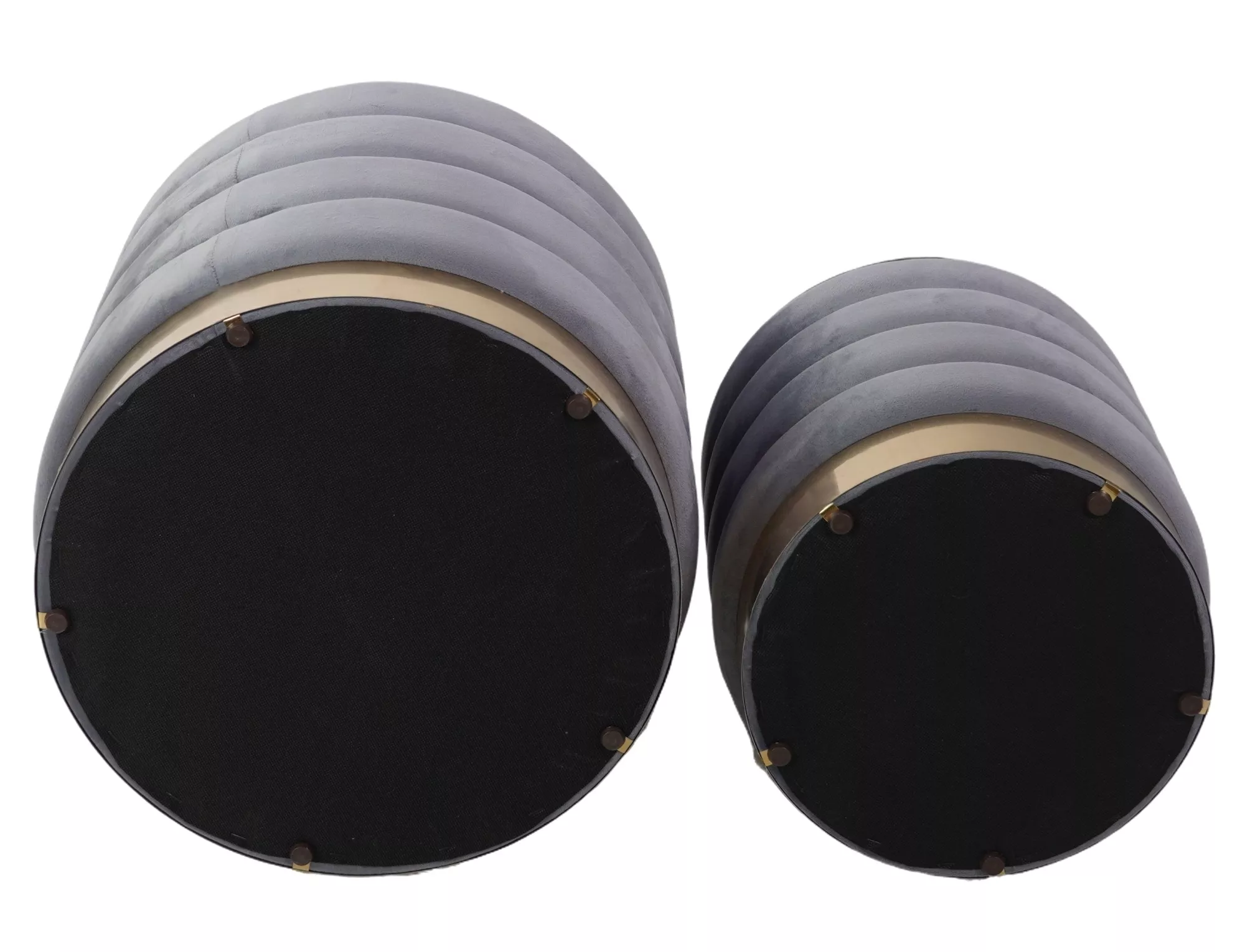 Taburetka Britta Velvet,  sivá, čalúnenie