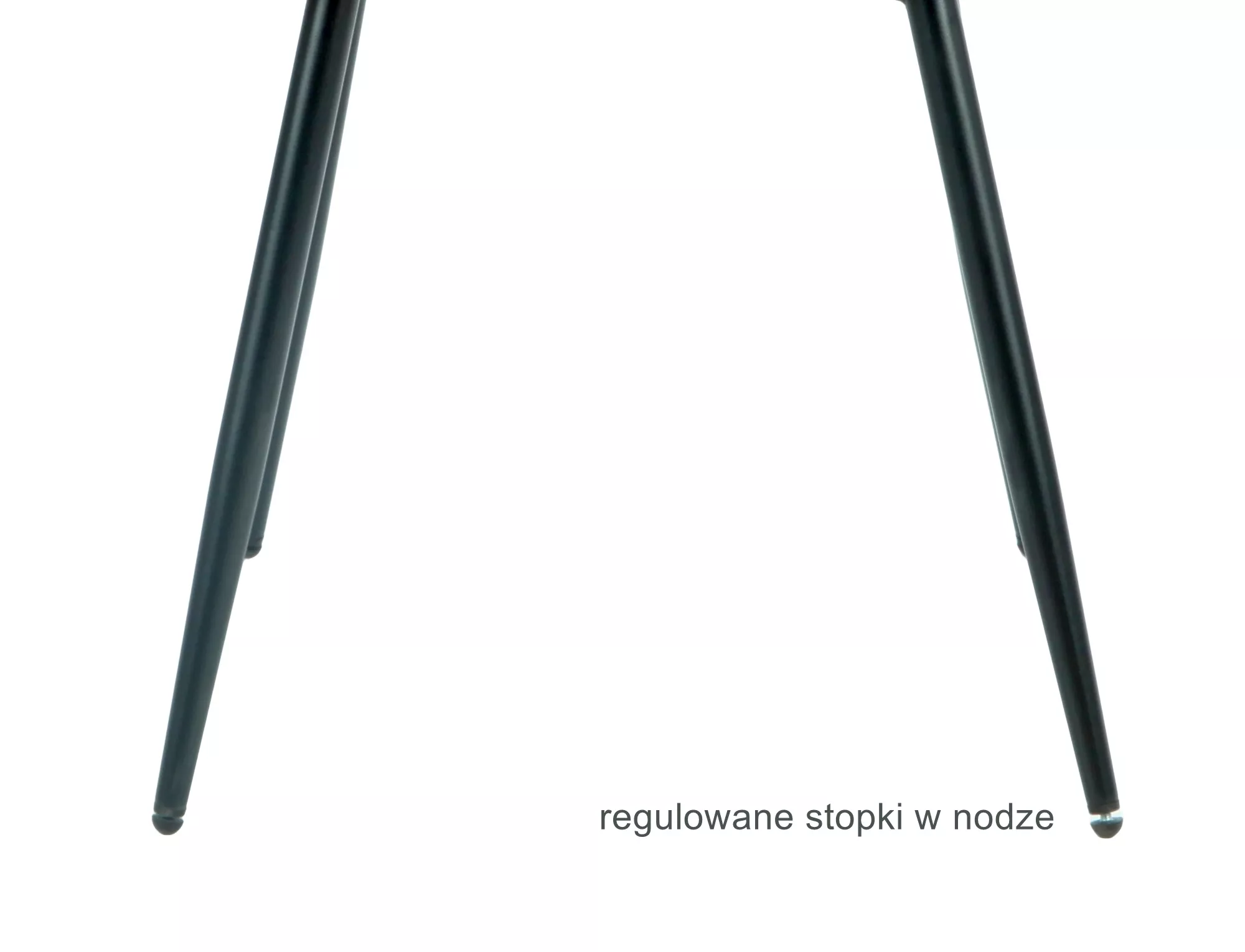 Jedálenská stolička Rick Velvet,  tmavobéžová / matná čierna