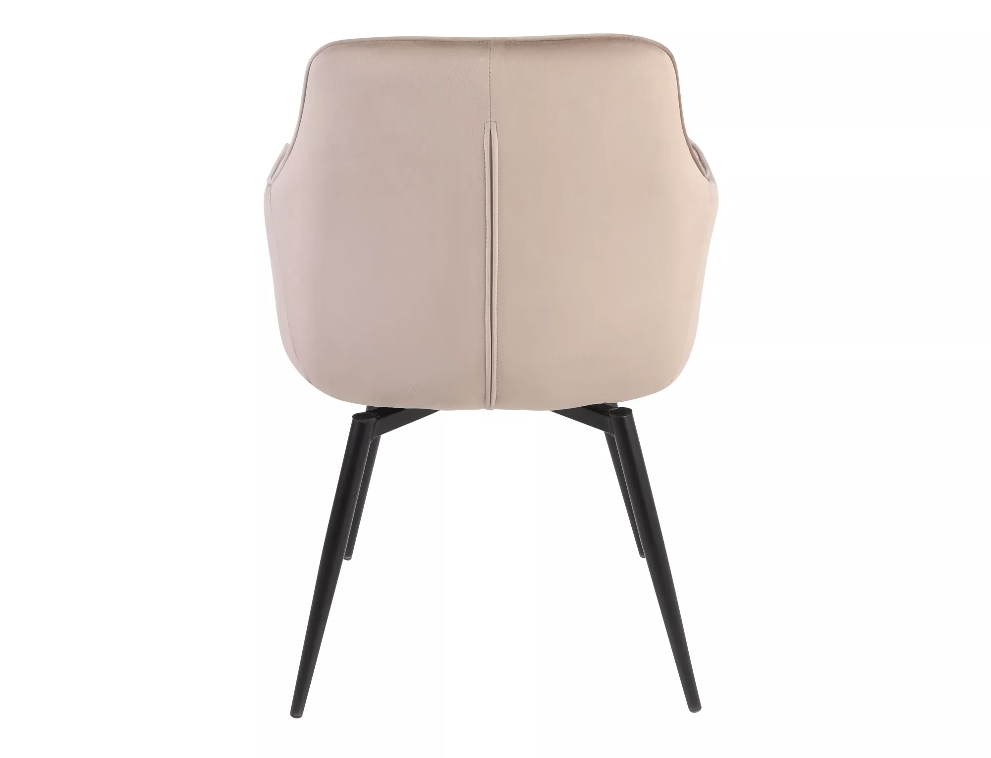 Jedálenská stolička Servio Velvet,  tmavobéžová / matná čierna