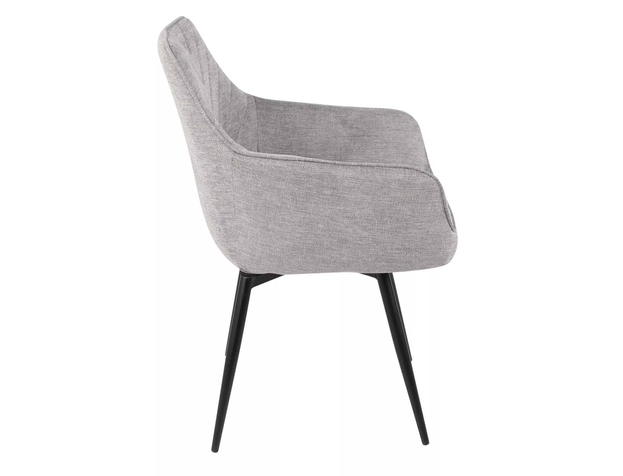 Jedálenská stolička Servio Brego,  sivá / matná čierna