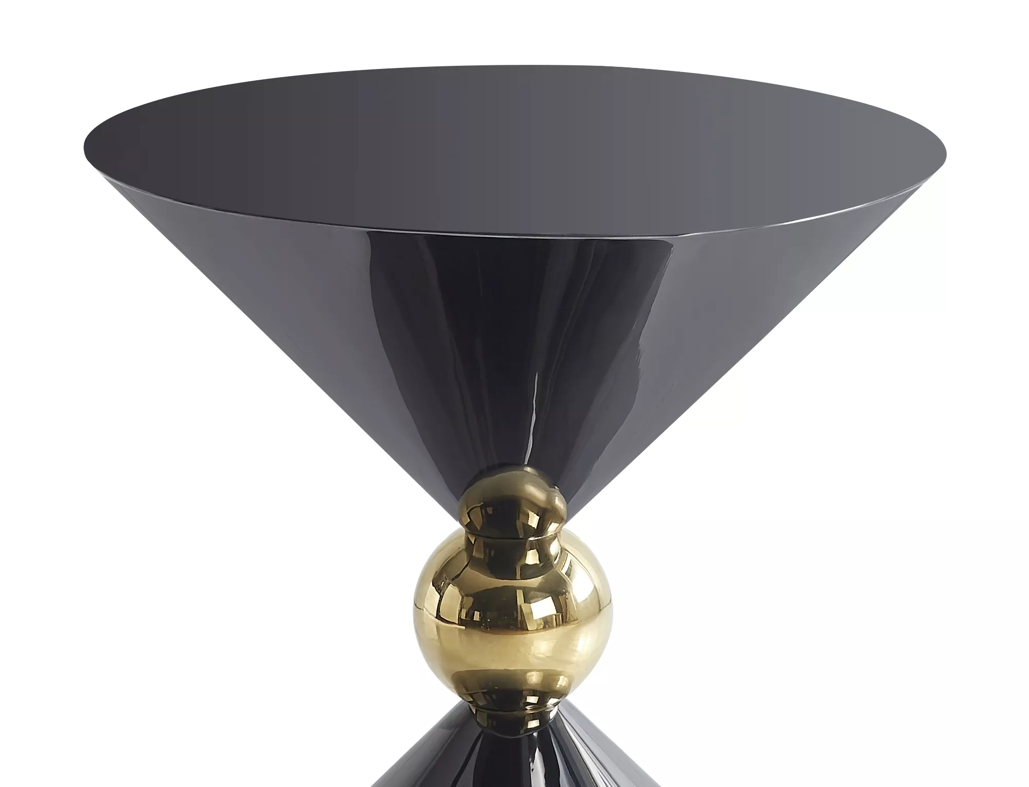 Konferenčný stolík Mira,  lesklá čierna / lesklá čierna