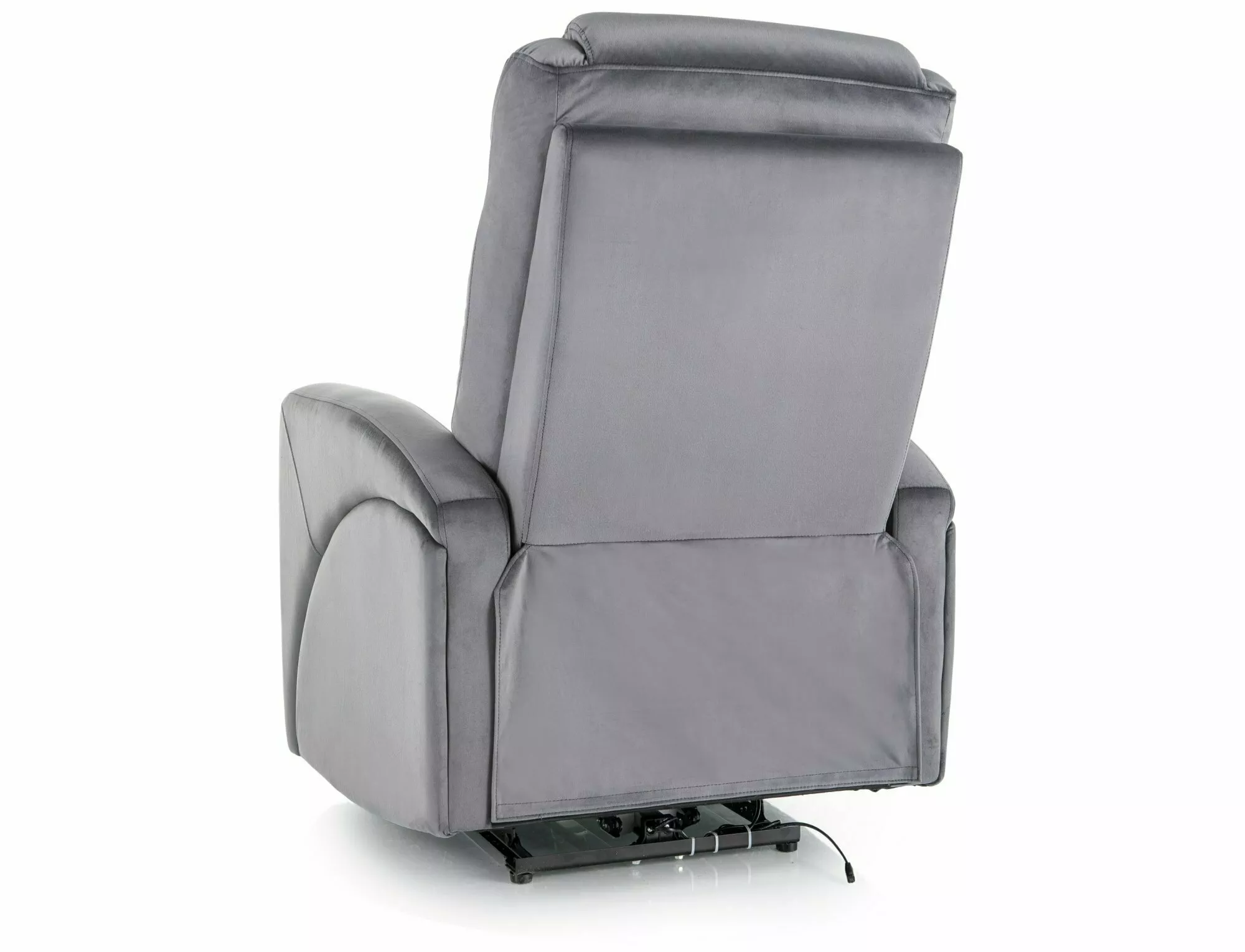 Rozkladacie kreslo Kronos Velvet,  sivá / čierna