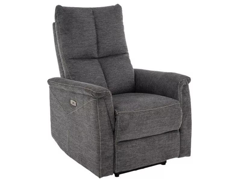 Rozkladacie kreslo Neptun Brego,  tmavosivá / čierna