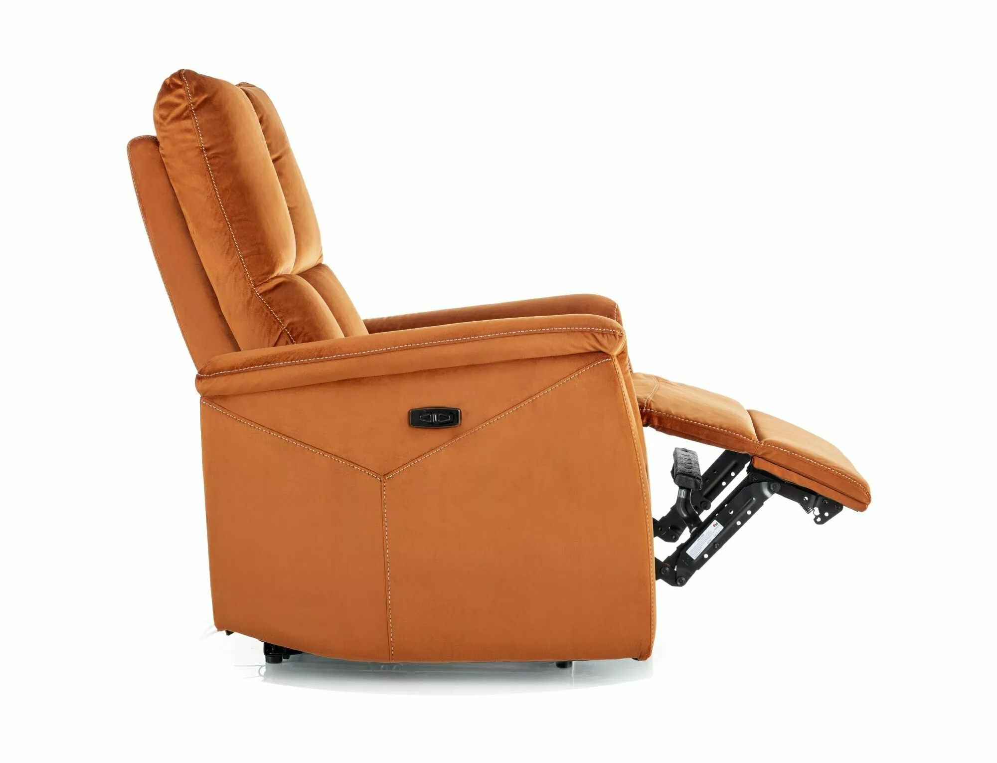 Rozkladacie relaxačné kreslo Neptun Velvet, škorica