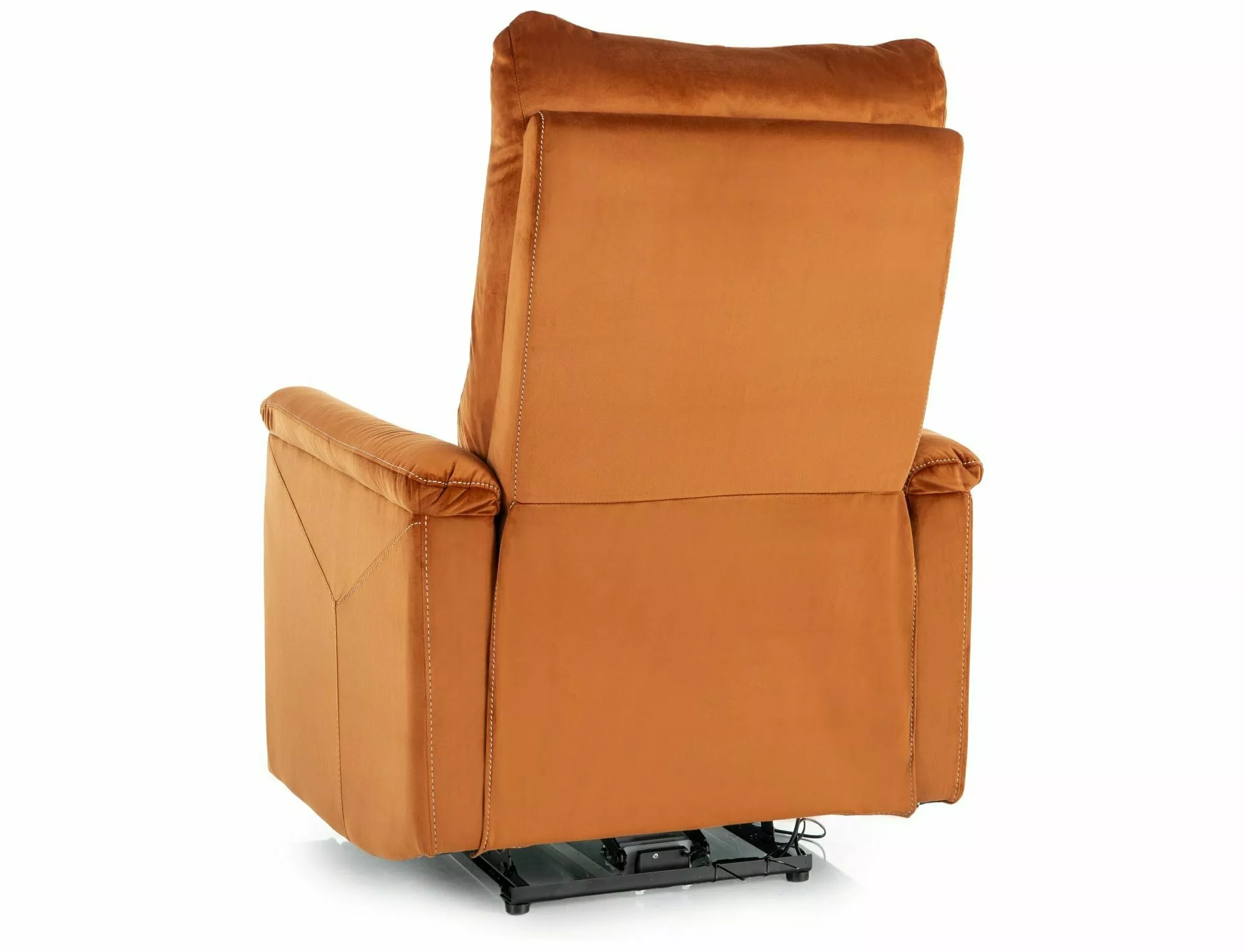 Rozkladacie relaxačné kreslo Neptun Velvet, škorica