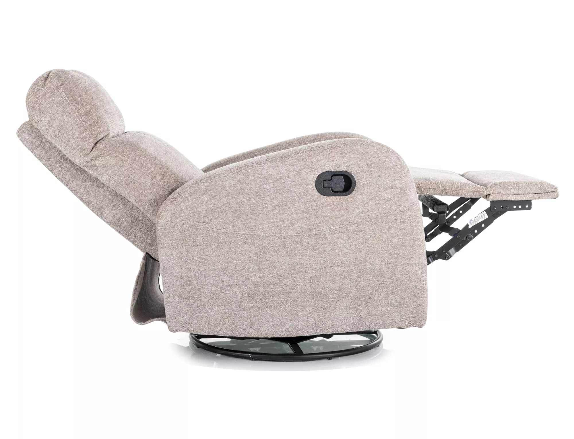 Rozkladacie kreslo Olimp Raven,  tmavobéžová / čierna