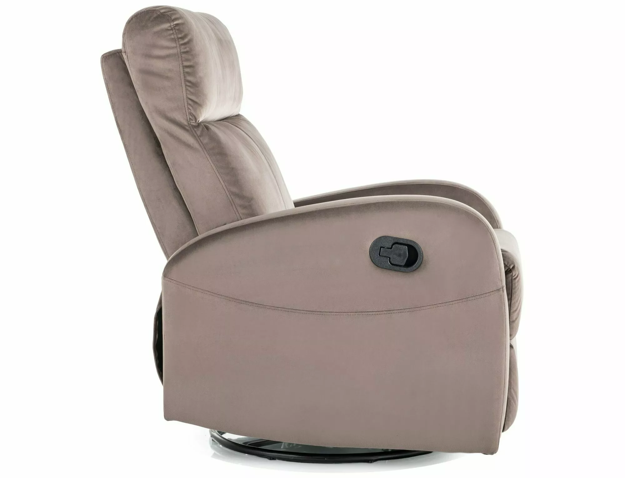 Rozkladacie kreslo Olimp Velvet,  cappuccino / čierna