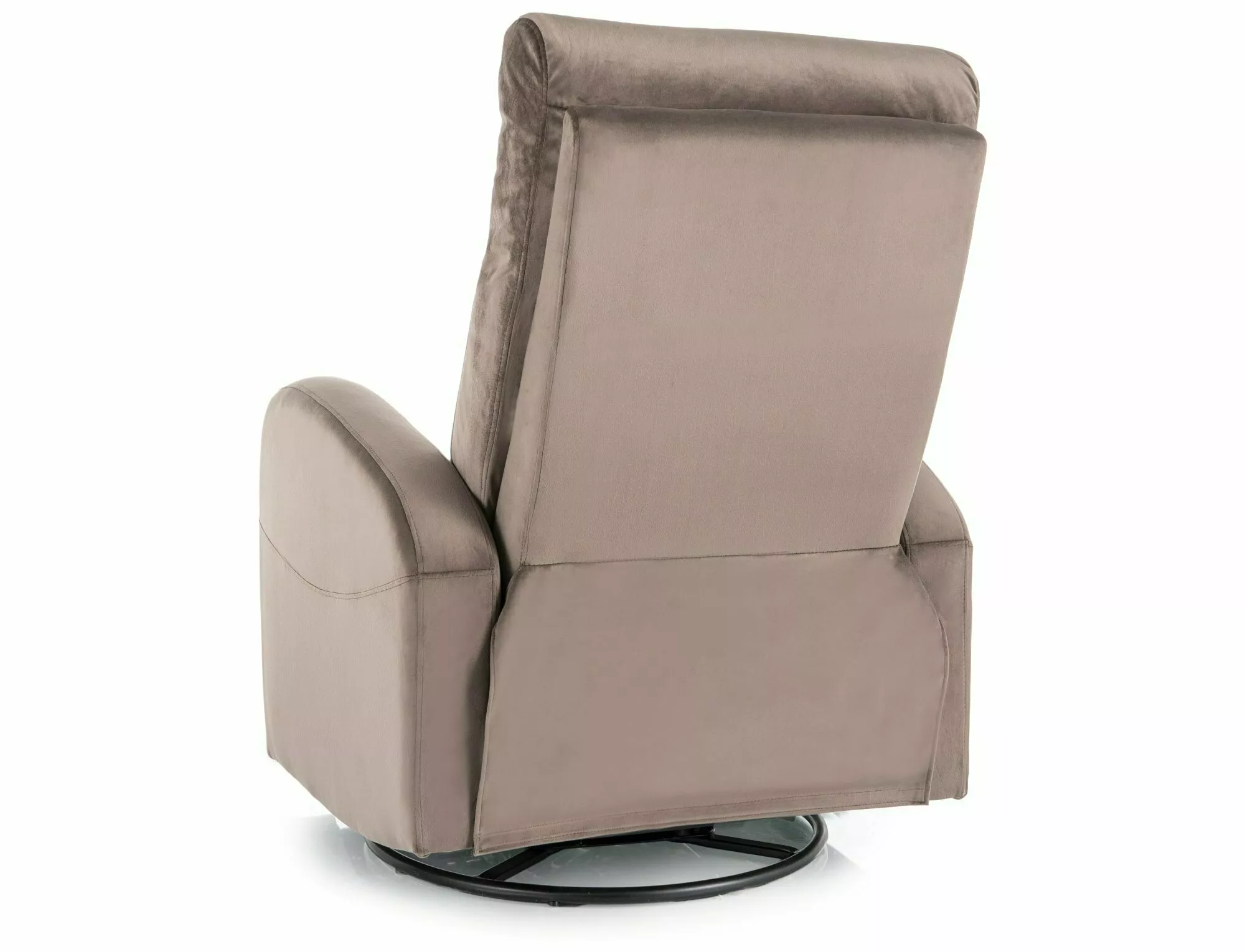 Rozkladacie kreslo Olimp Velvet,  cappuccino / čierna