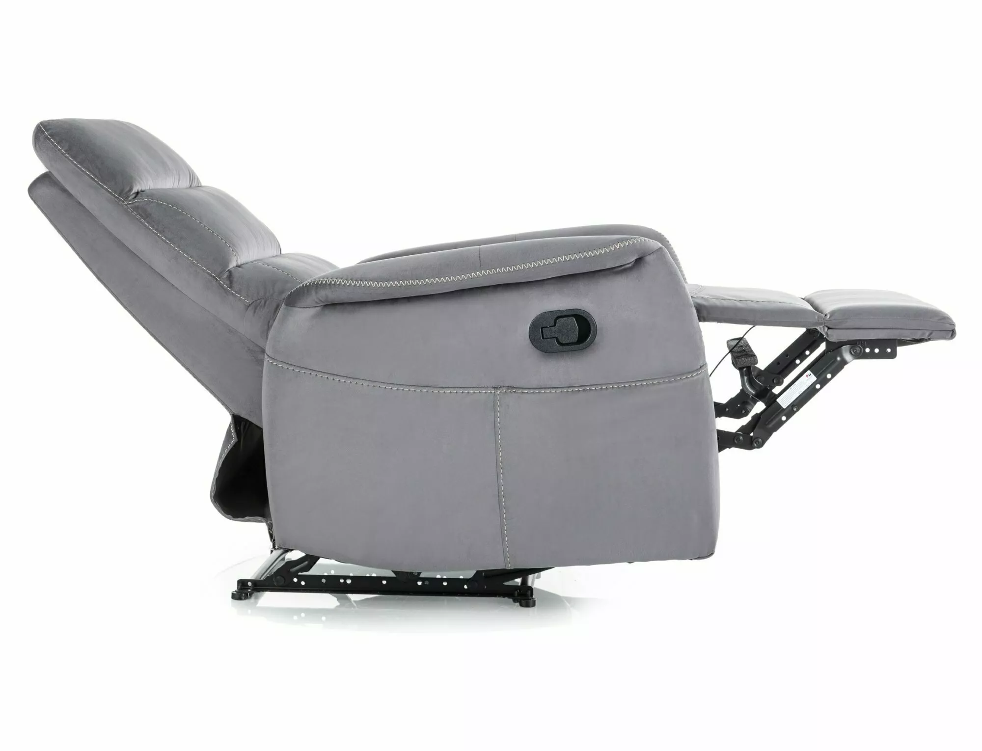 Rozkladacie kreslo Solon M Velvet,  sivá / čierna