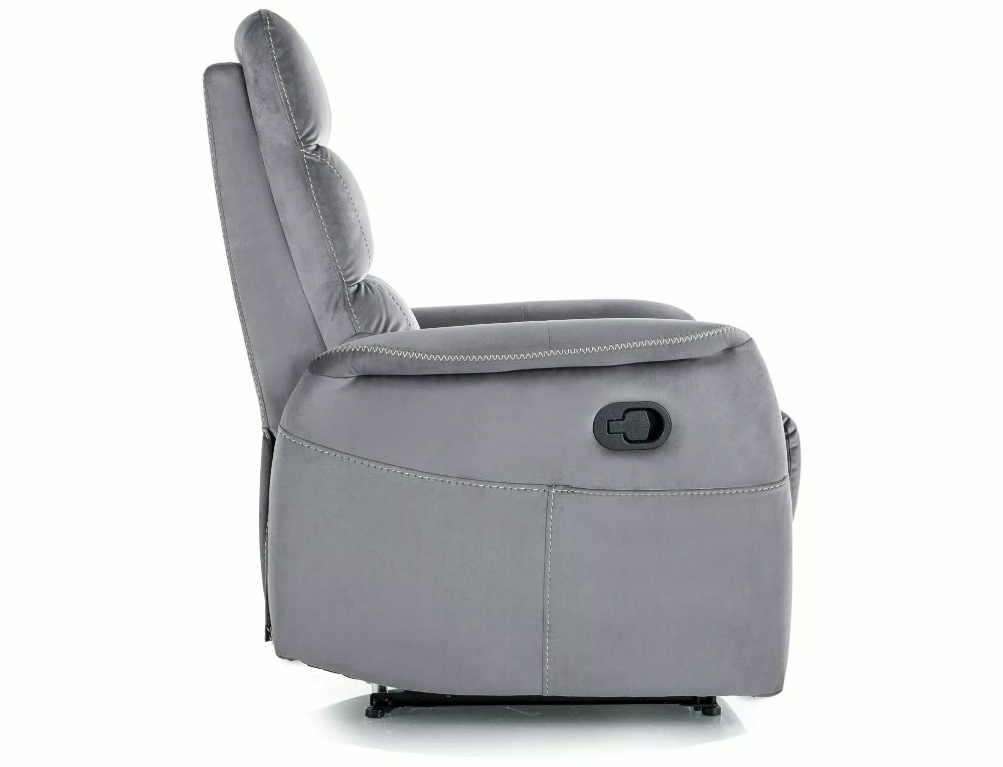 Rozkladacie kreslo Solon M Velvet,  sivá / čierna