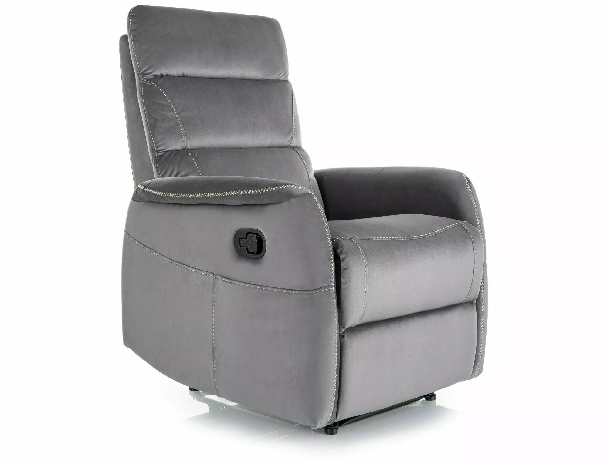 Rozkladacie kreslo Solon M Velvet,  sivá / čierna