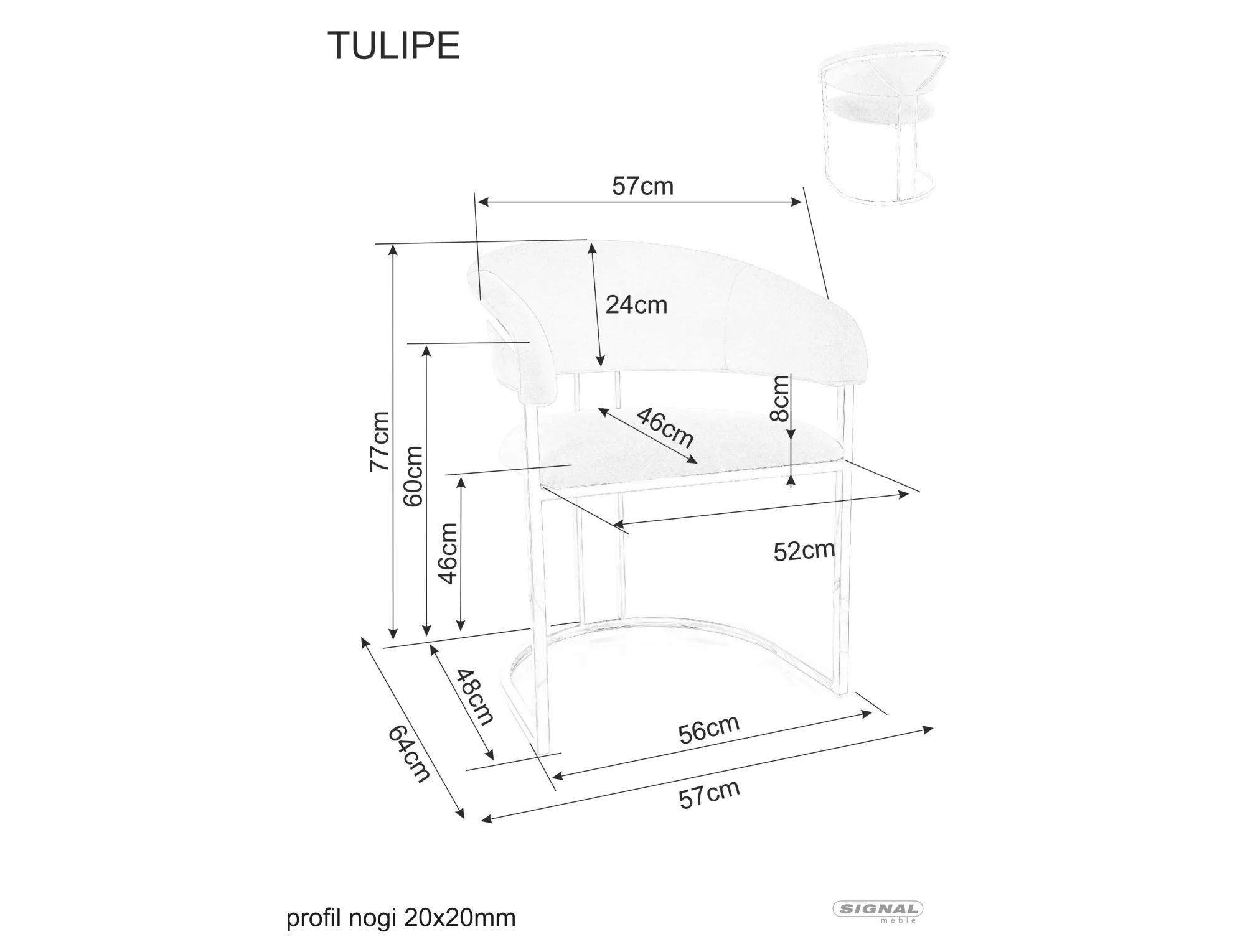 Jedálenská stolička Tulipe Velvet,  béžová / zlatá