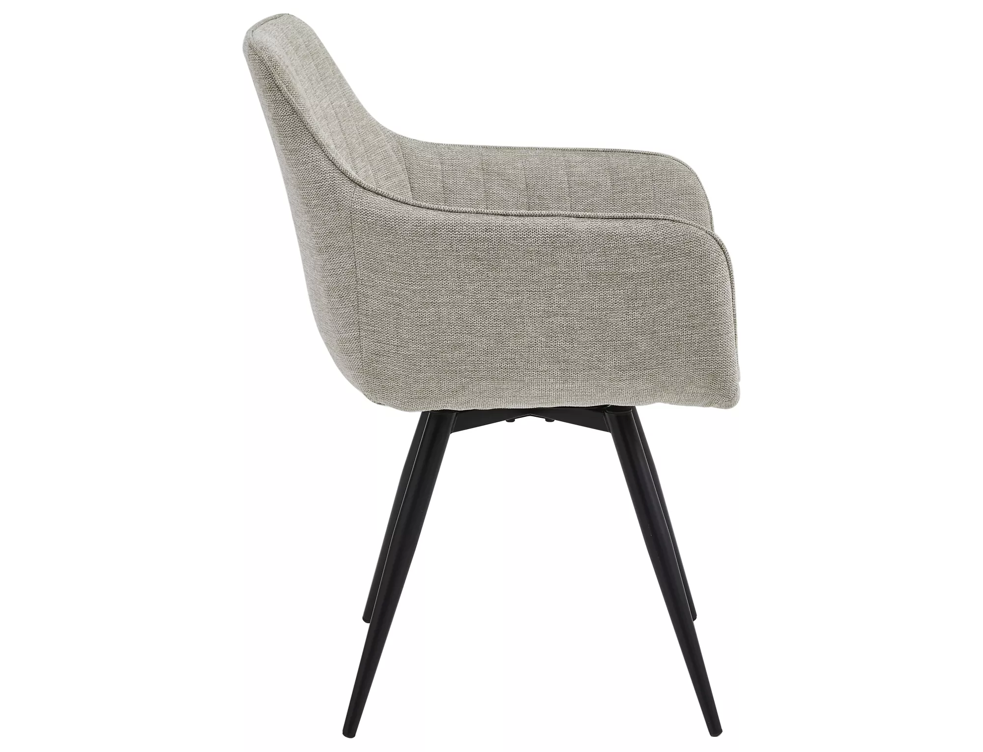 Jedálenská stolička Ballo Brego,  svetlobéžová / matná čierna