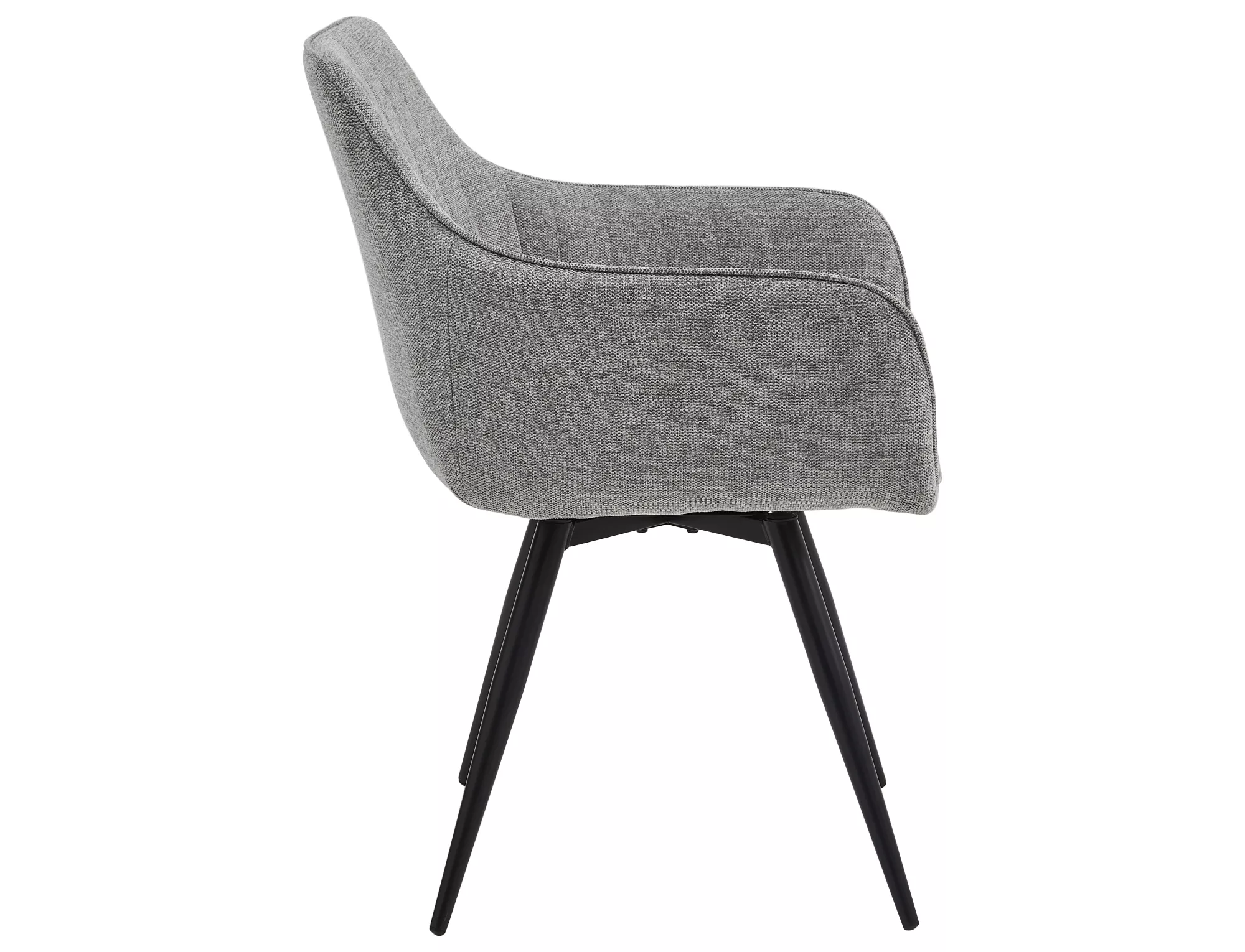 Jedálenská stolička Ballo Brego,  sivá / čierna matná