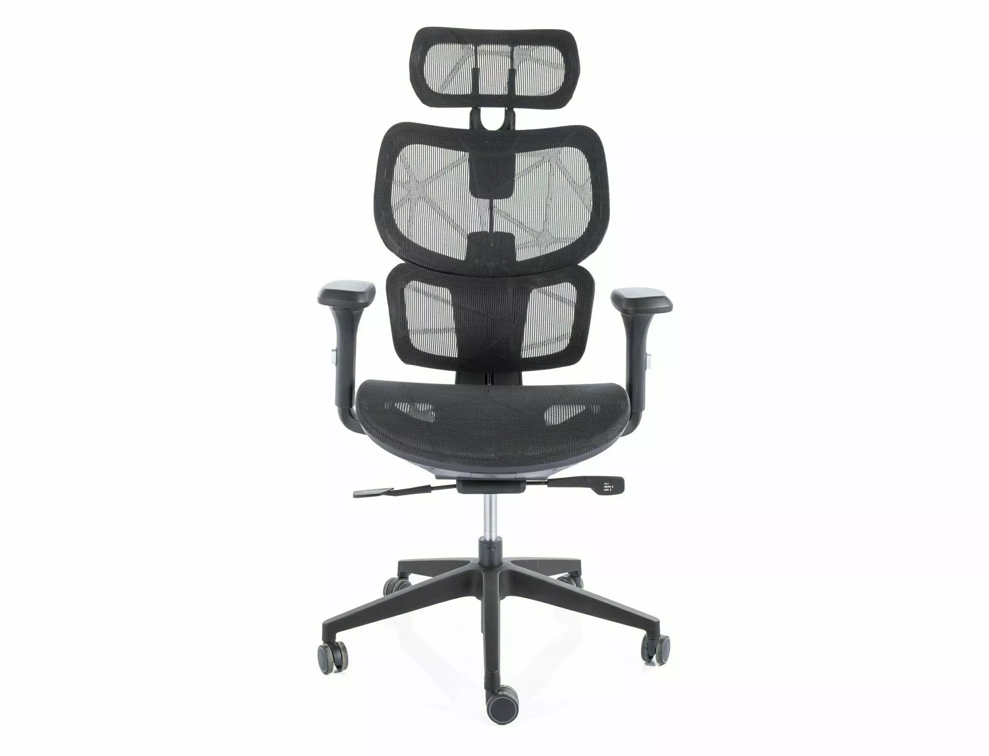 DEVON kreslo otočné, sieťka čierna