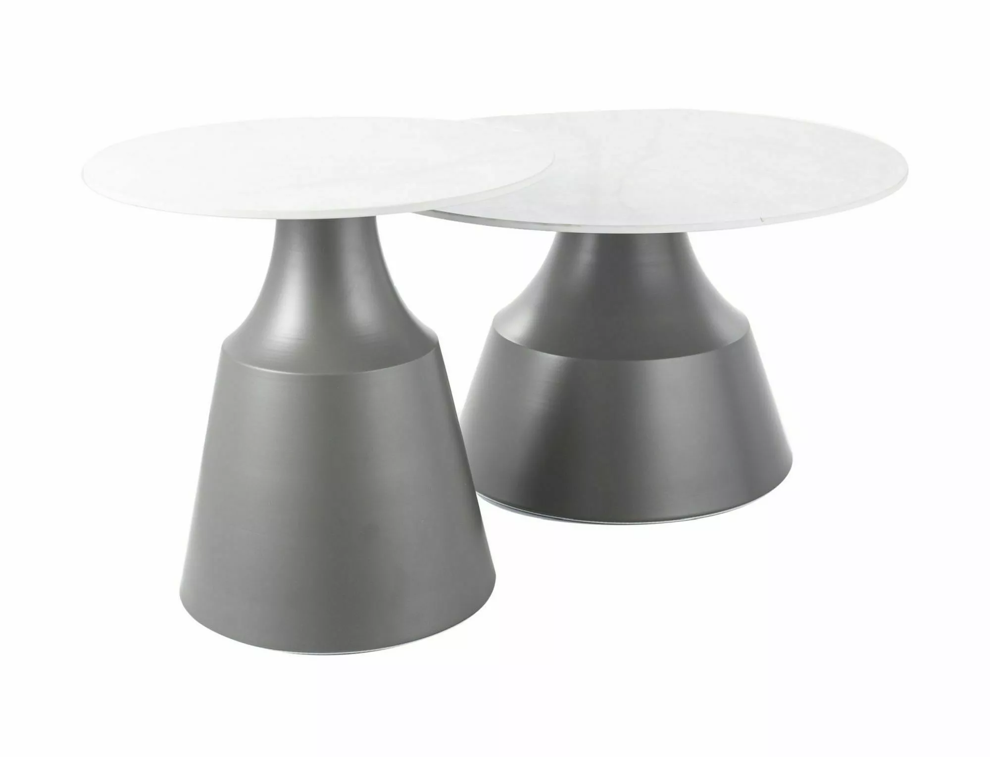 ITAKA konferenčný stolík, biela/sivá (sada)
