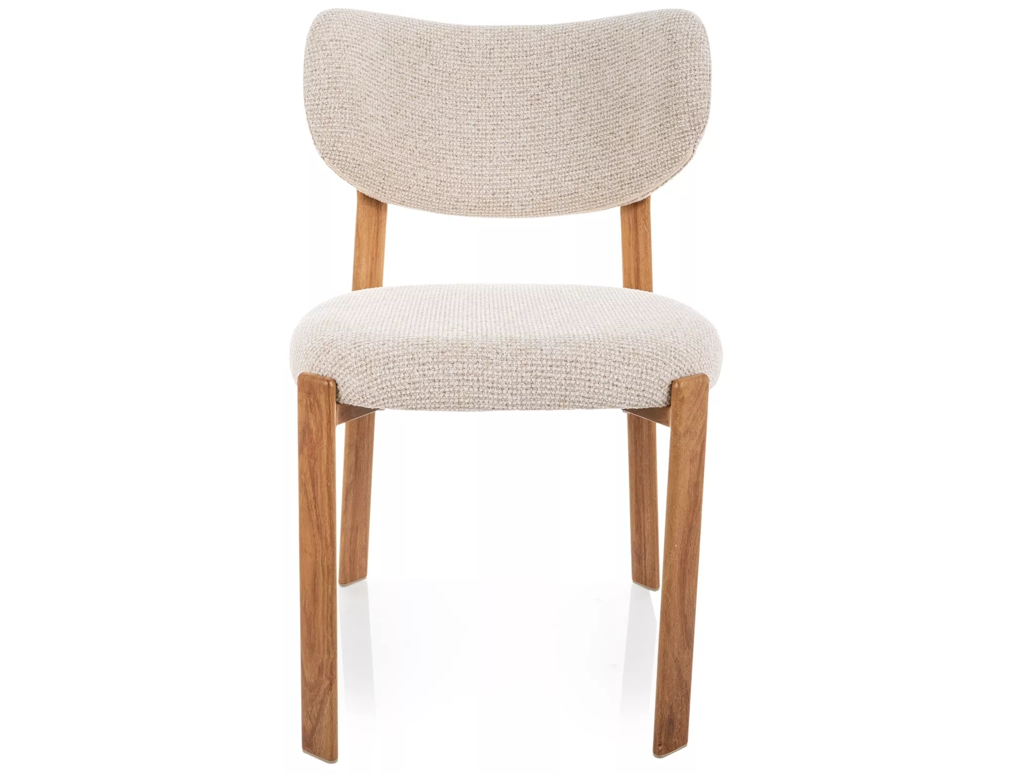 Jedálenská stolička Rin D, svetlo béžová / dub