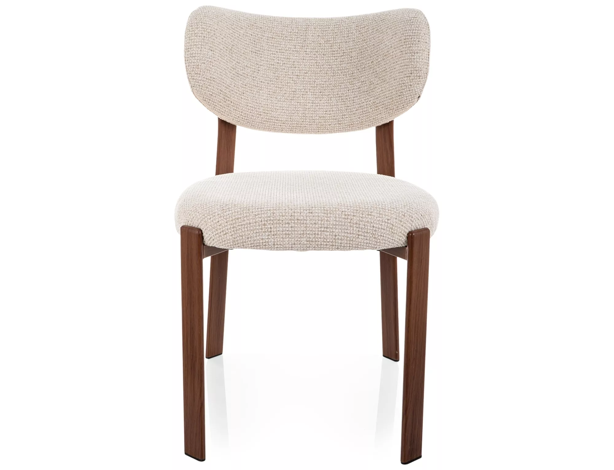 Jedálenská stolička Rin D, svetlo béžová / orech