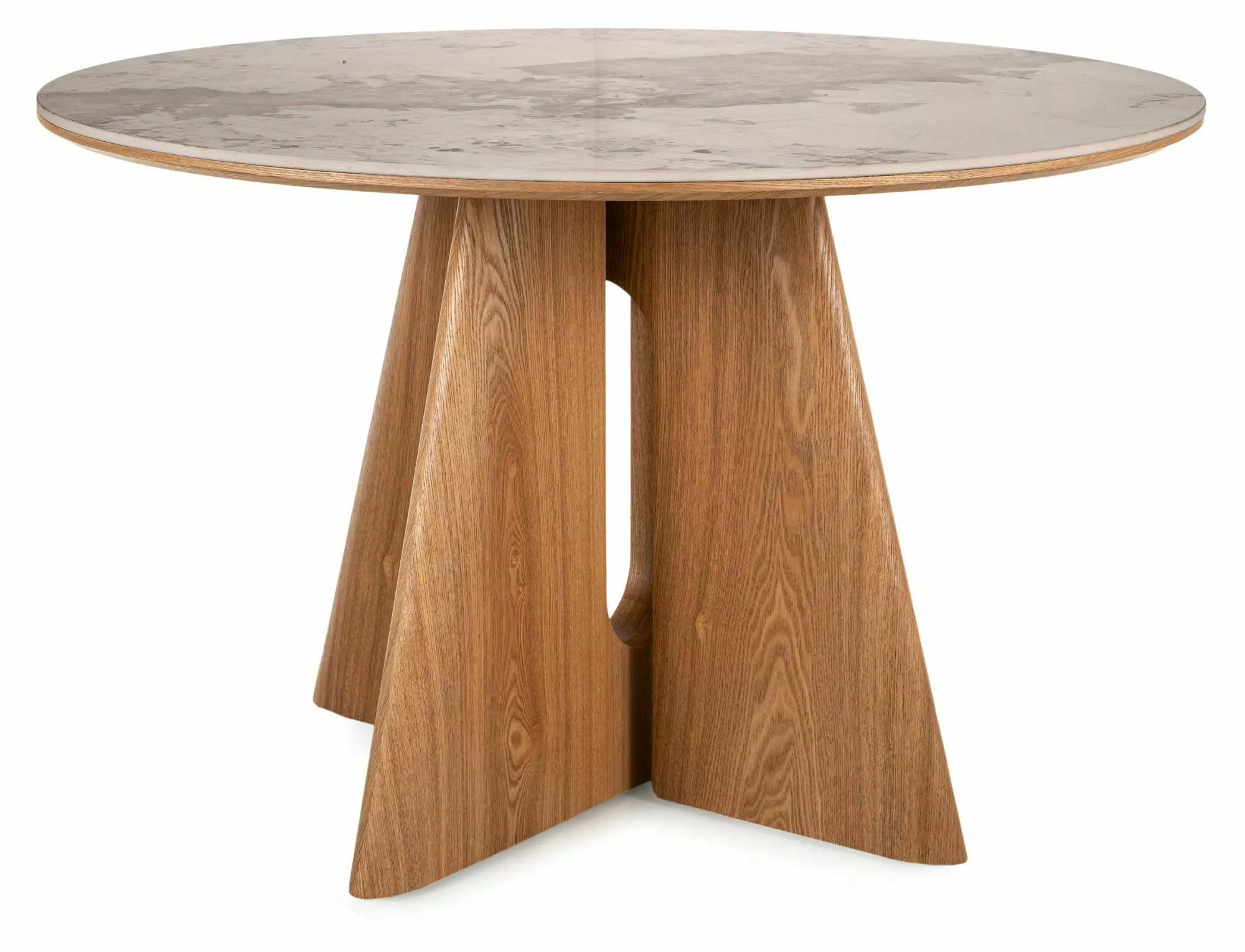 Keramický jedálenský stôl Alzano 120, mramor/dub