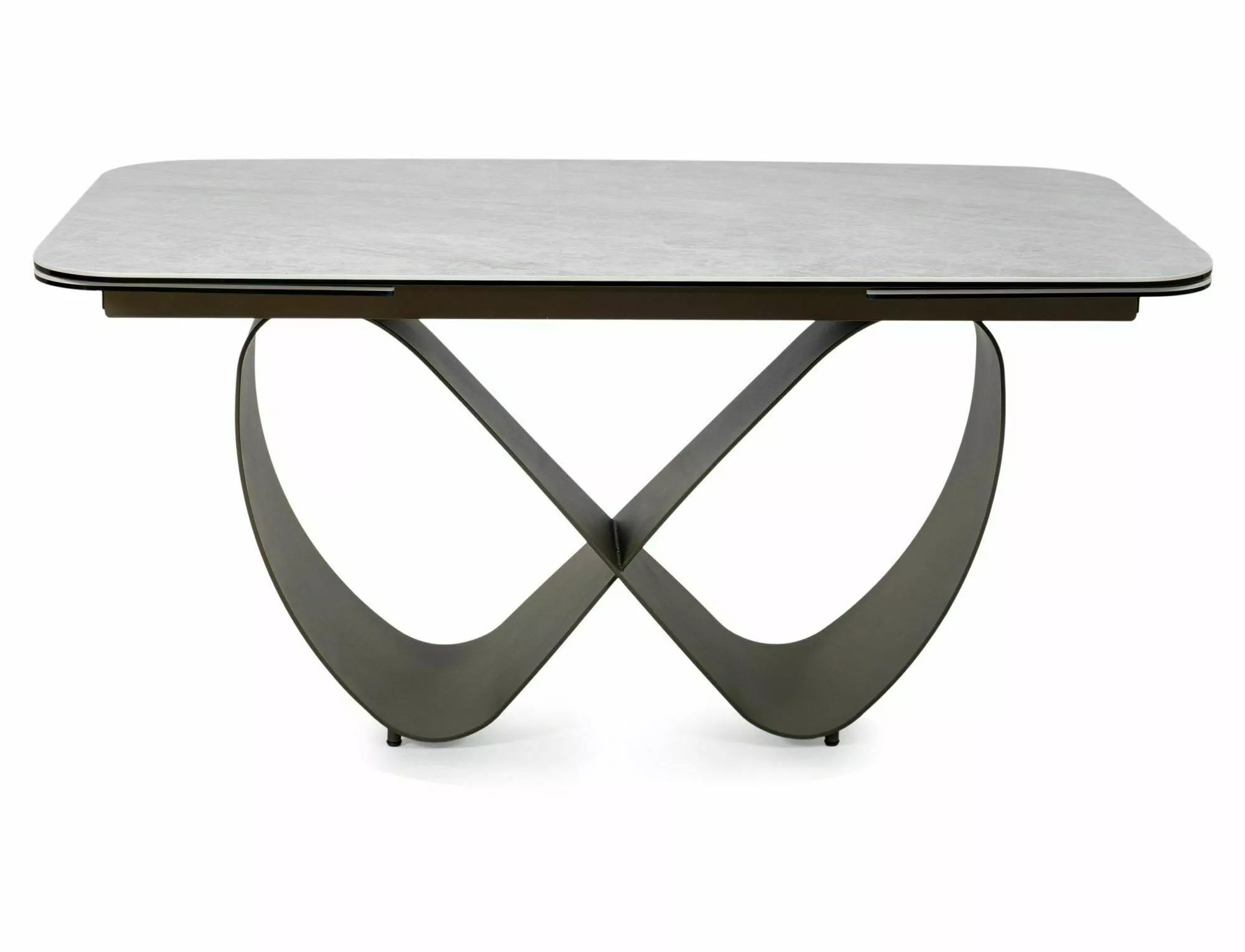 Keramický jedálenský stôl Infinity 160-240, mramor/medená