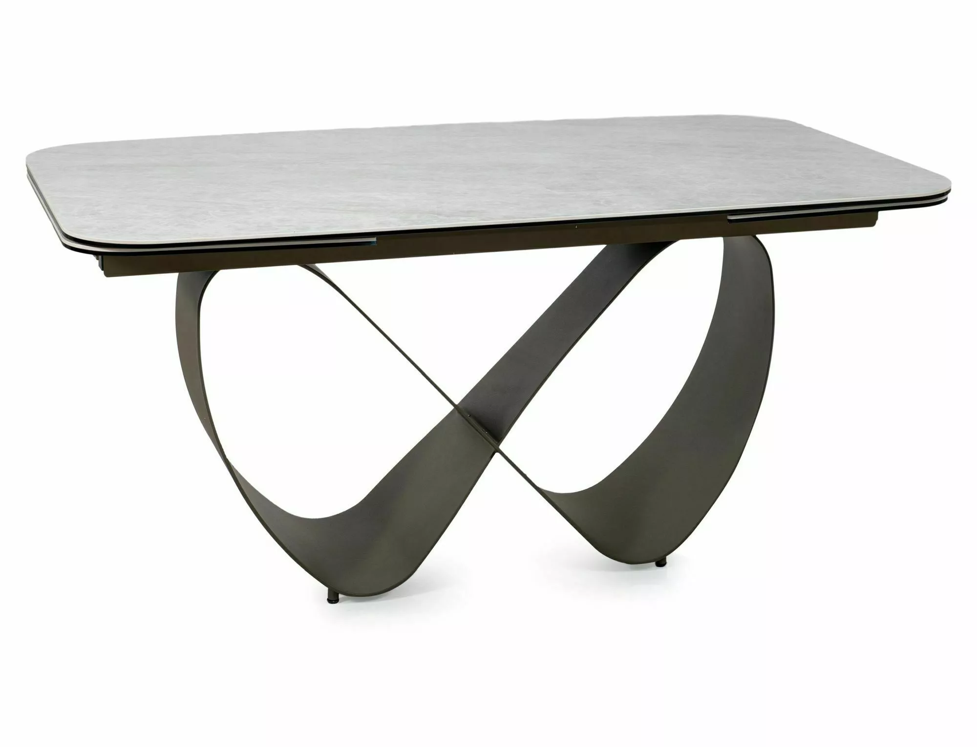 Keramický jedálenský stôl Infinity 160-240, mramor/medená