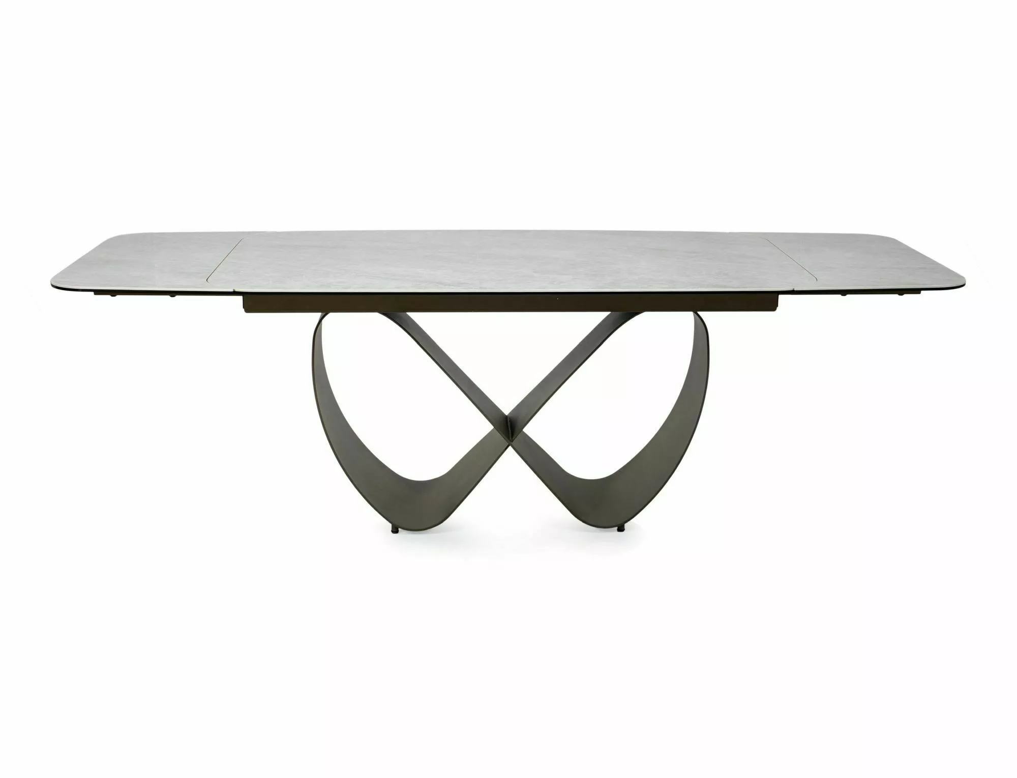 Keramický jedálenský stôl Infinity 160-240, mramor/medená