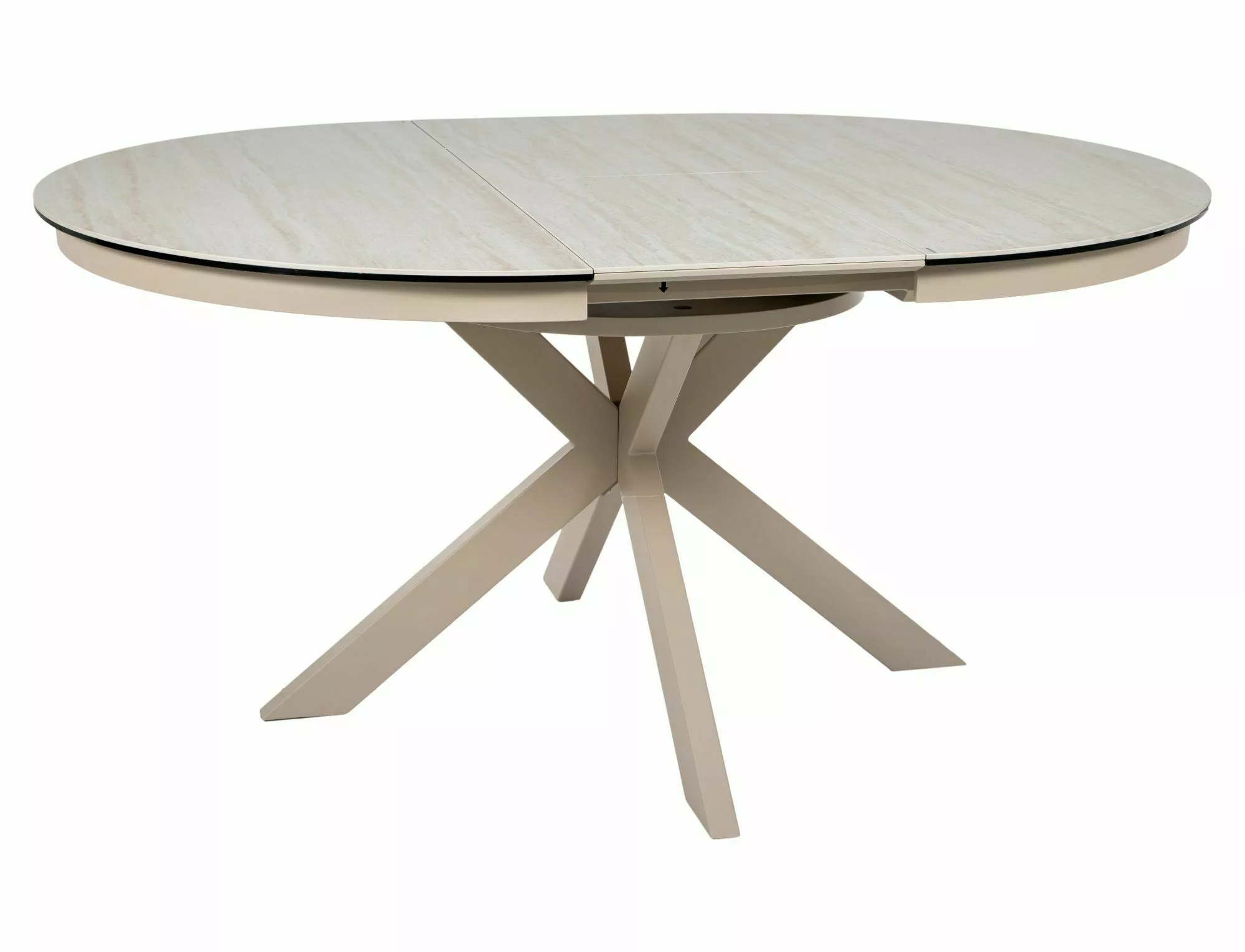 Keramický jedálenský stôl Porto 120-160, Mramor/kašmír