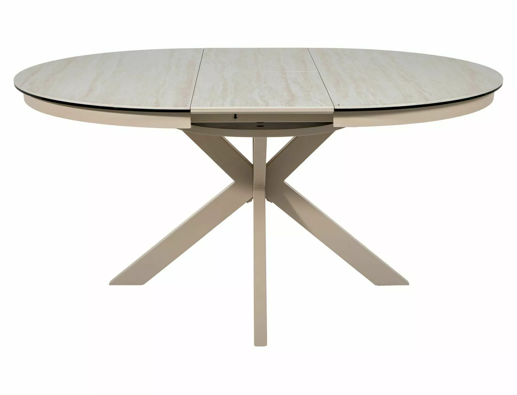 Keramický jedálenský stôl Porto 120-160, Mramor/kašmír