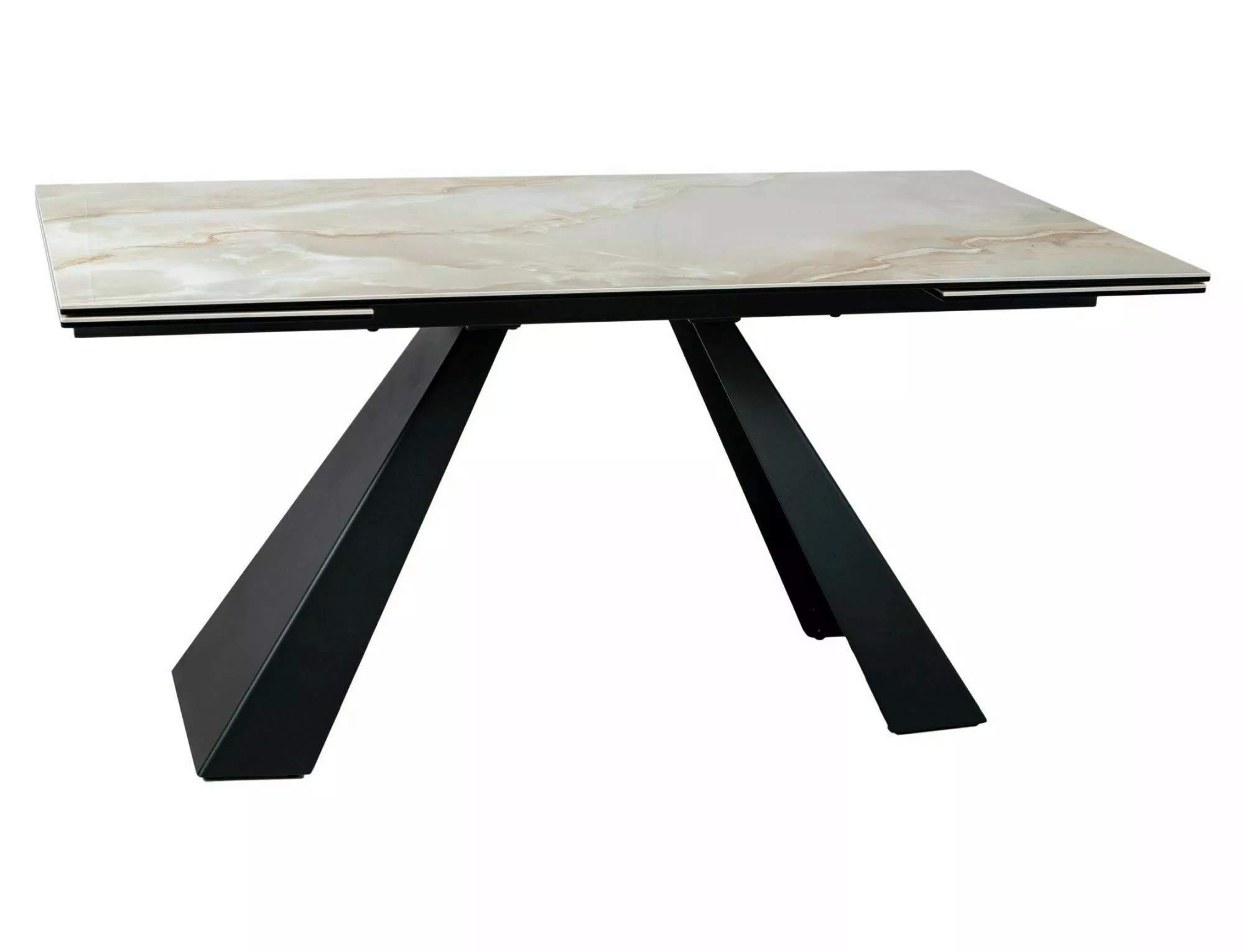 Keramický jedálenský stôl Salvadore 160-240, mramor/čierna