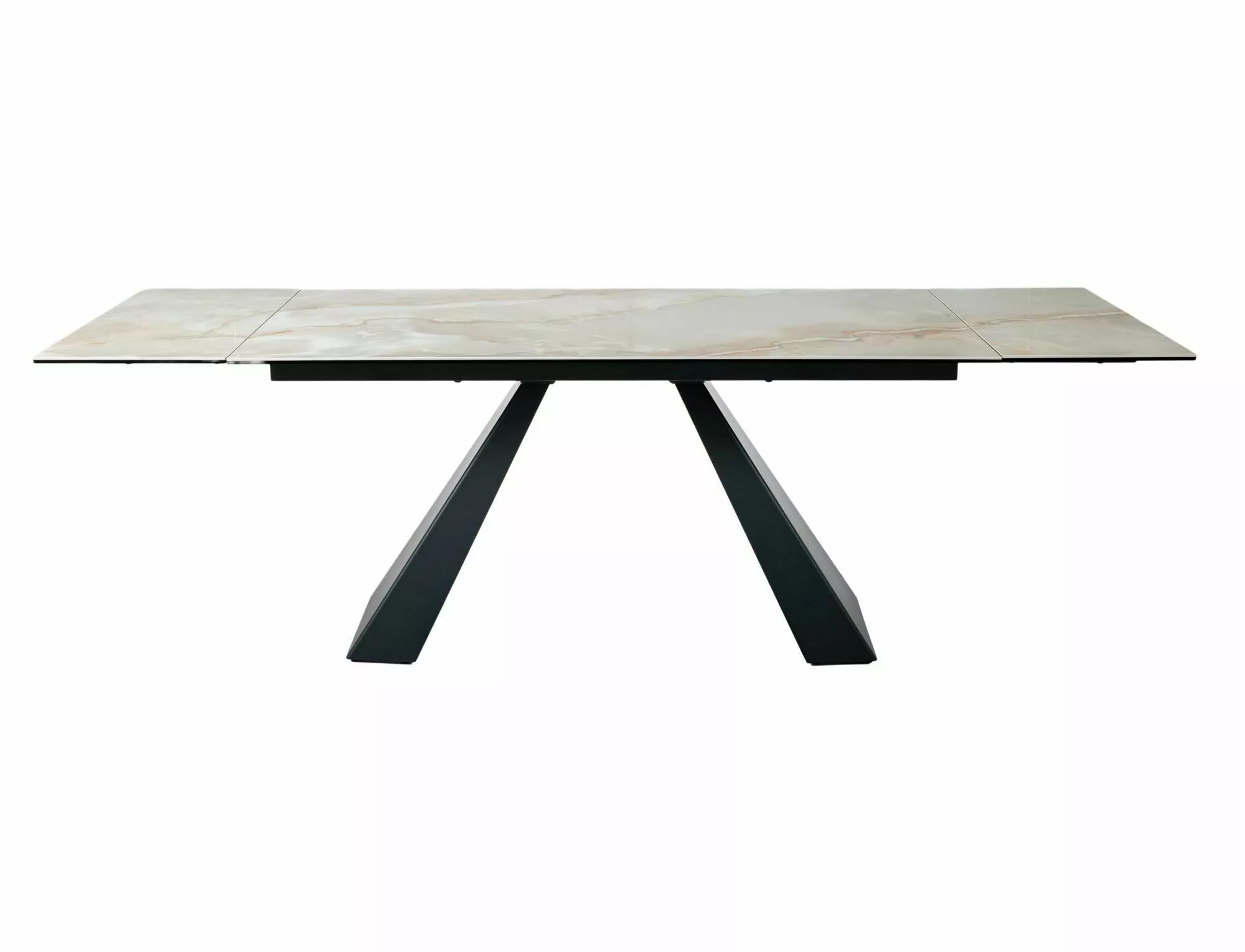 Keramický jedálenský stôl Salvadore 160-240, mramor/čierna