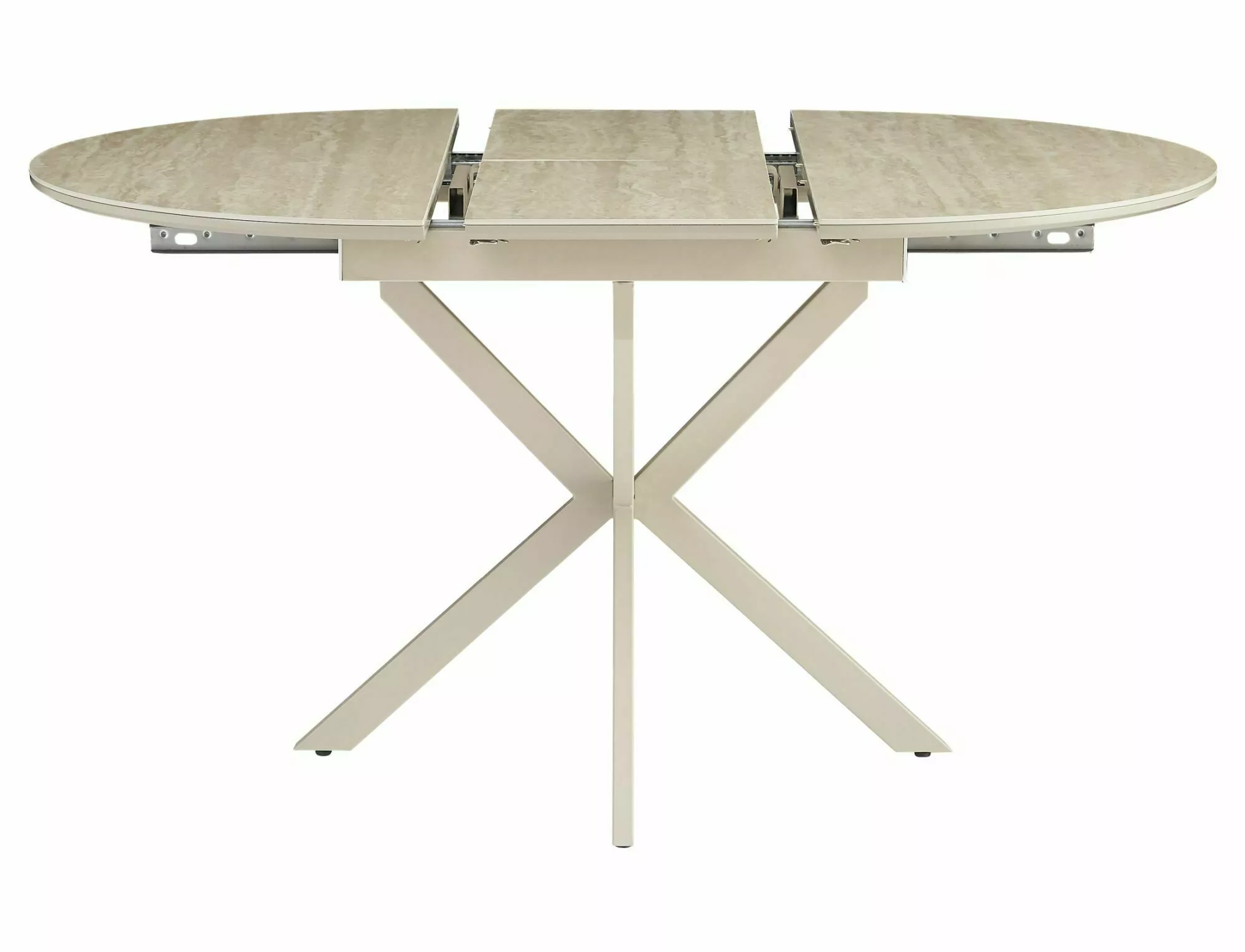 Keramický jedálenský stôl Gaston 100-135, mramor/kašmír