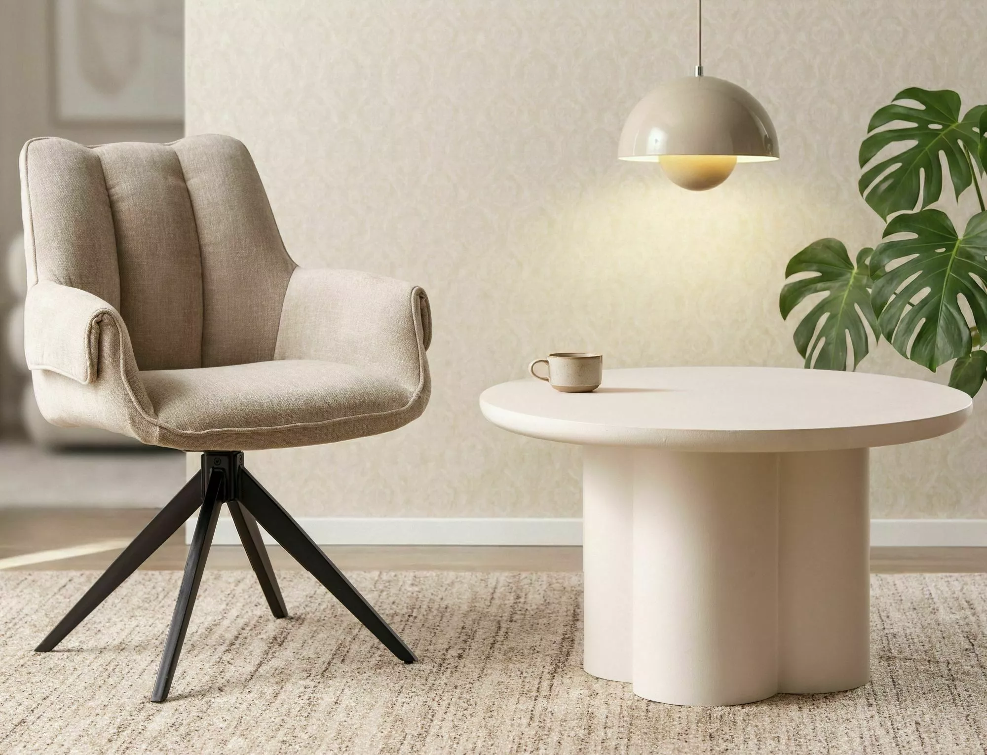 Jedálenská stolička Gio, béžová