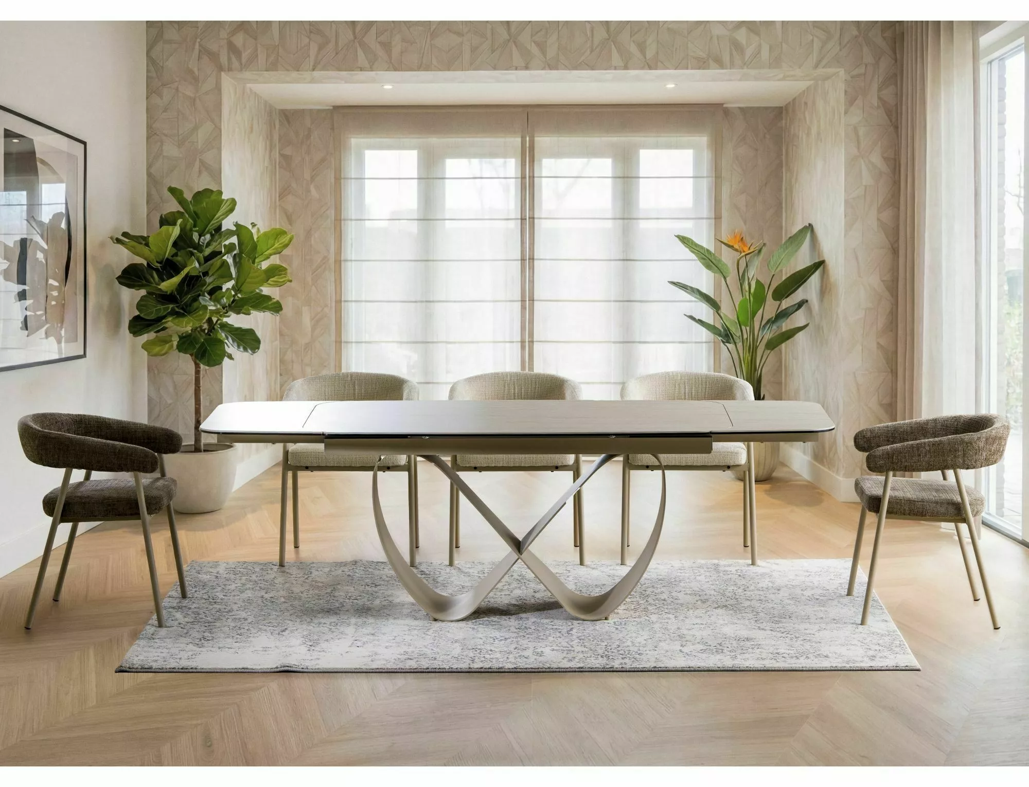 Jedálenská stolička Katana, cappuccino