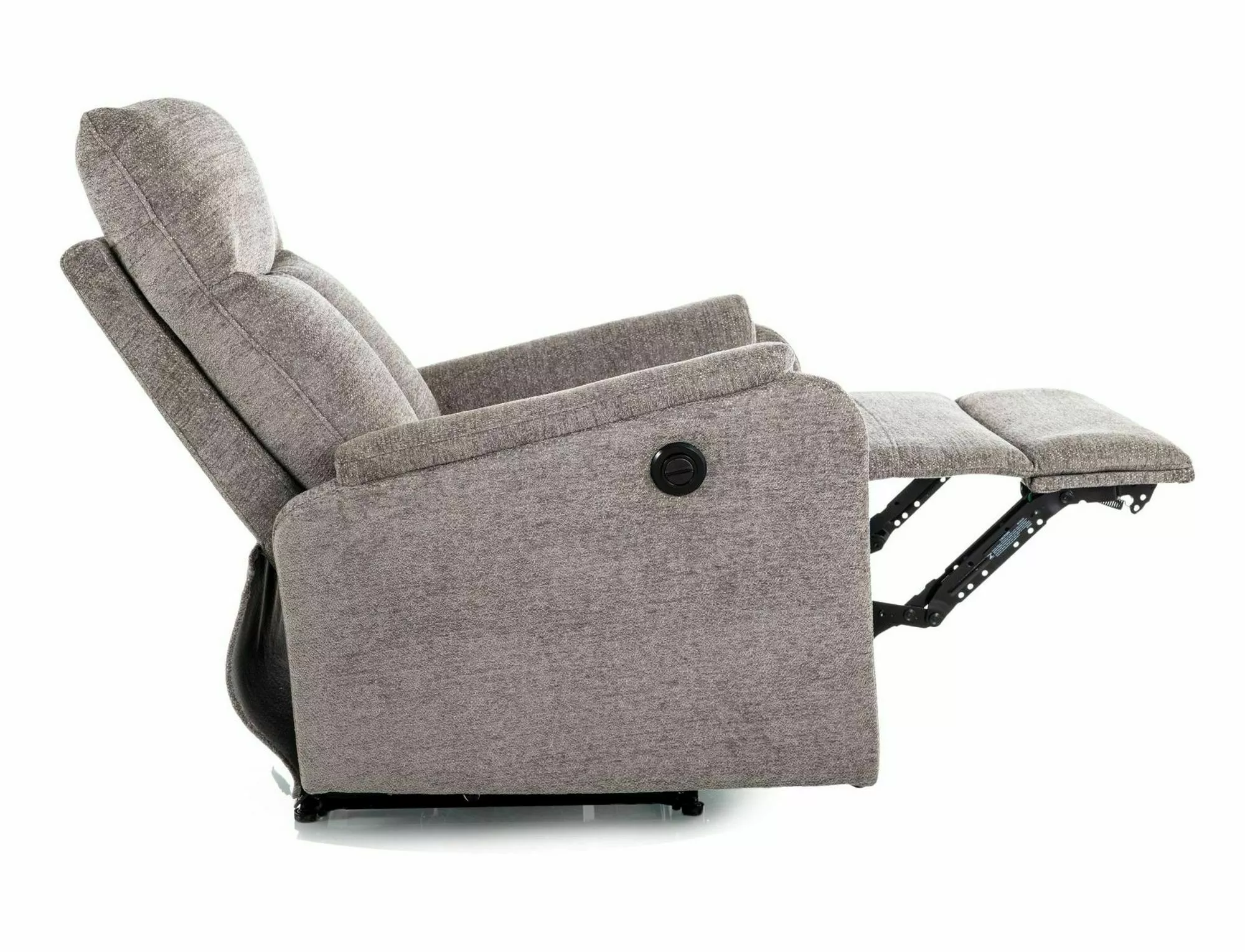 Polohovacie relaxačné kreslo Atlas Raven, sivá