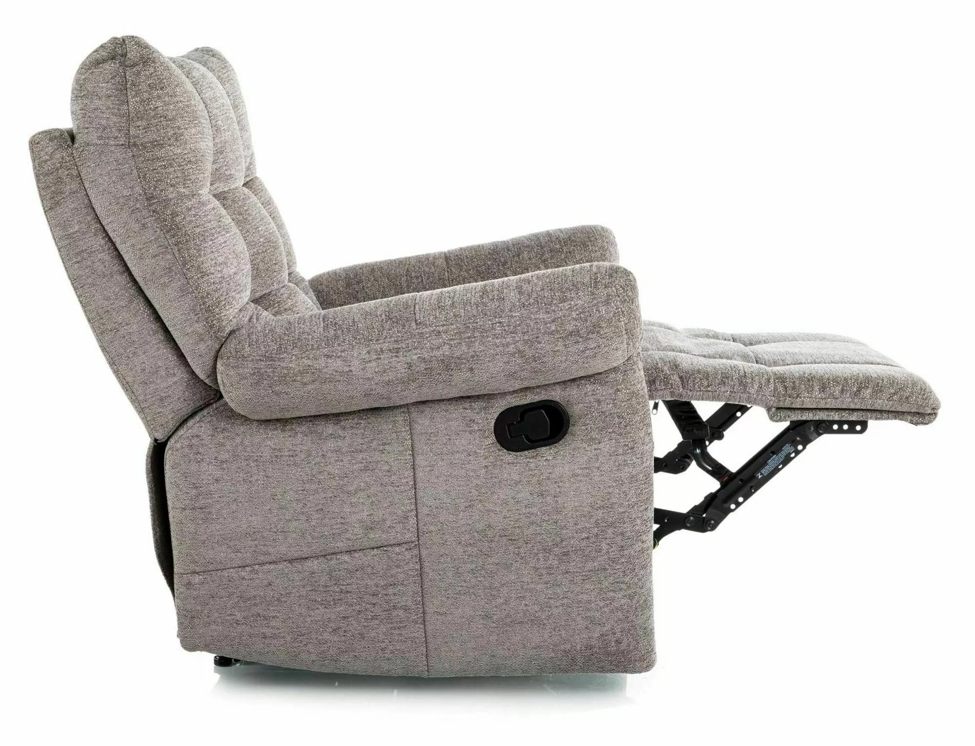 Polohovacie relaxačné kreslo Atos Raven, sivá
