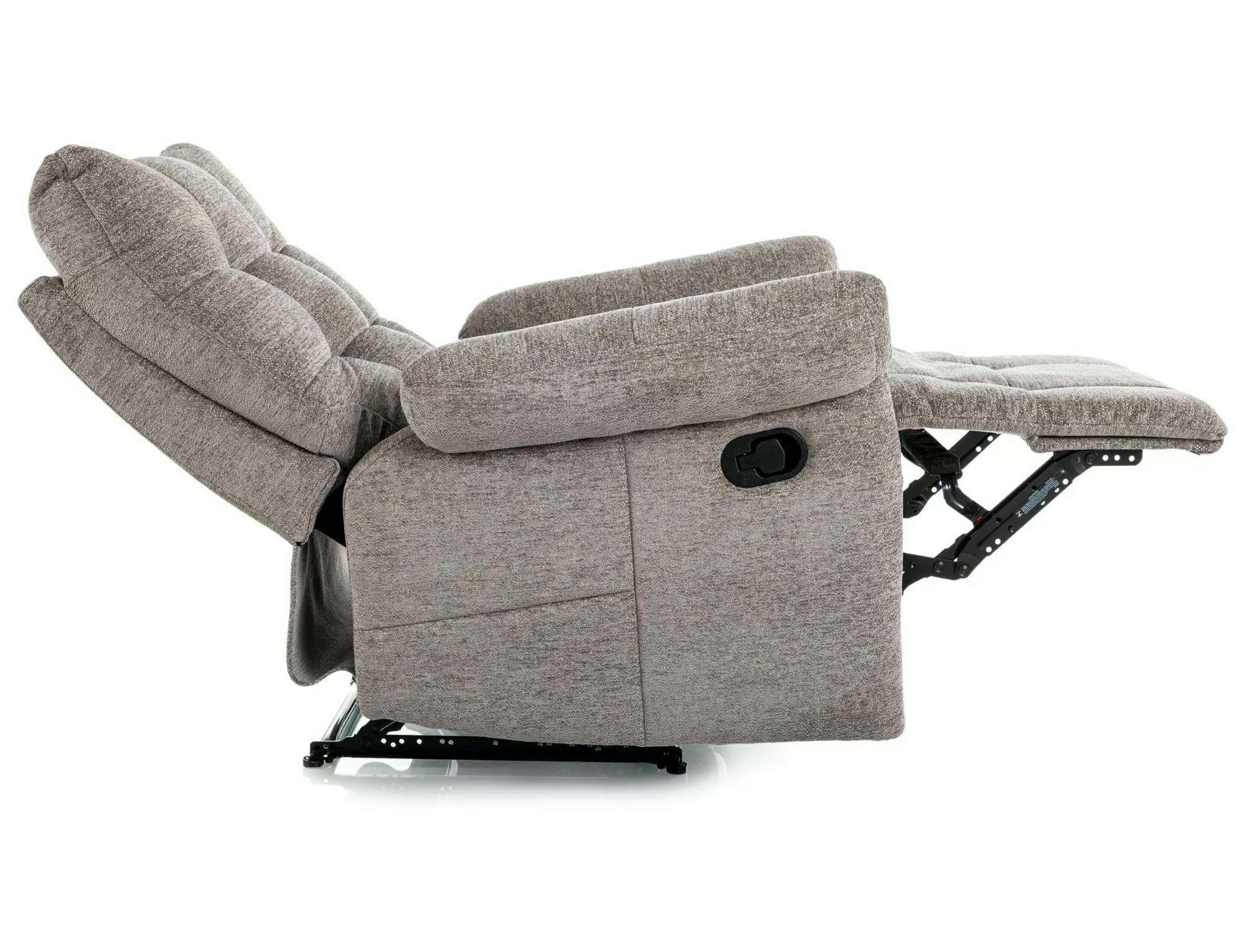 Polohovacie relaxačné kreslo Atos Raven, sivá