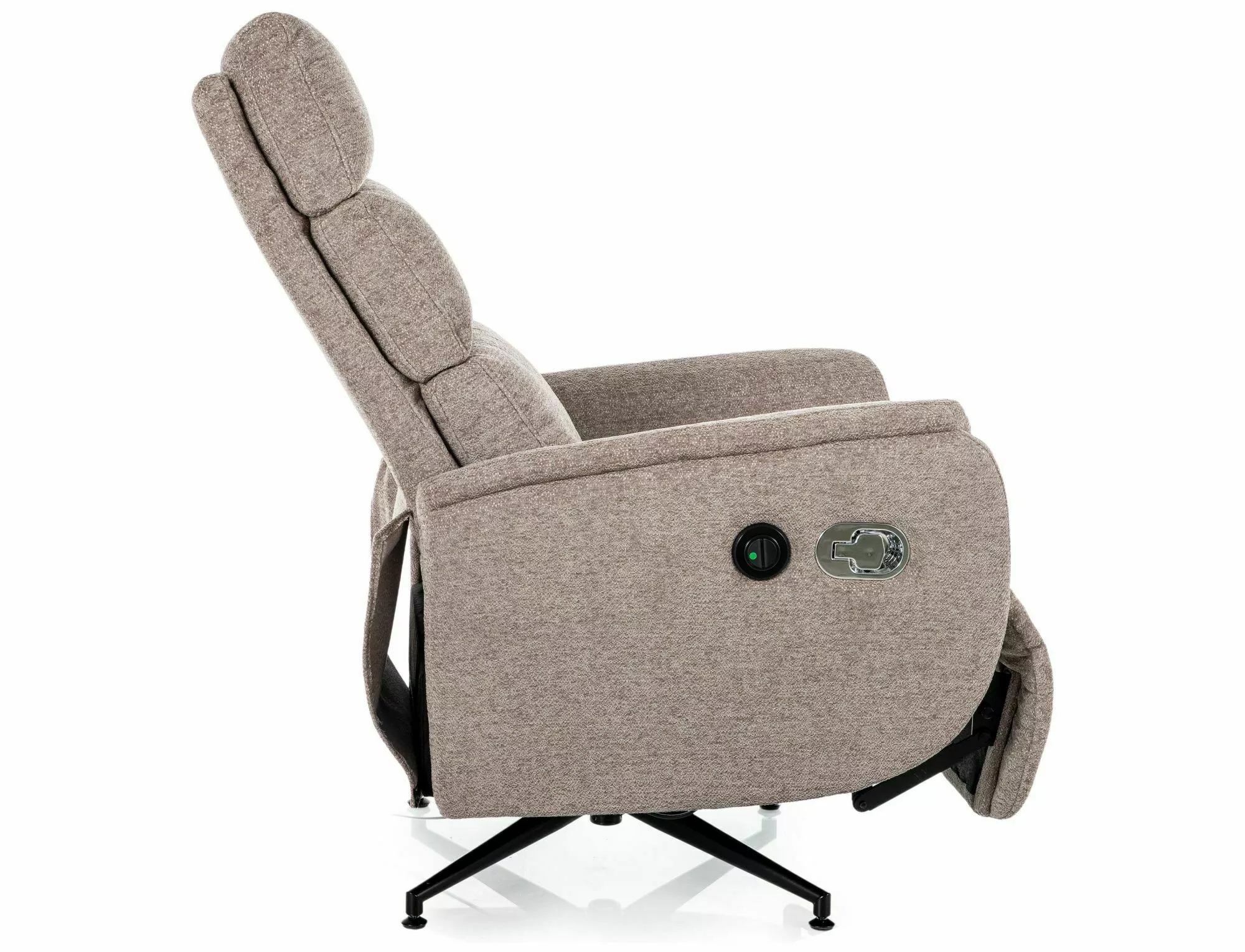 Polohovacie relaxačné kreslo Fenix Raven, tmavá béžová