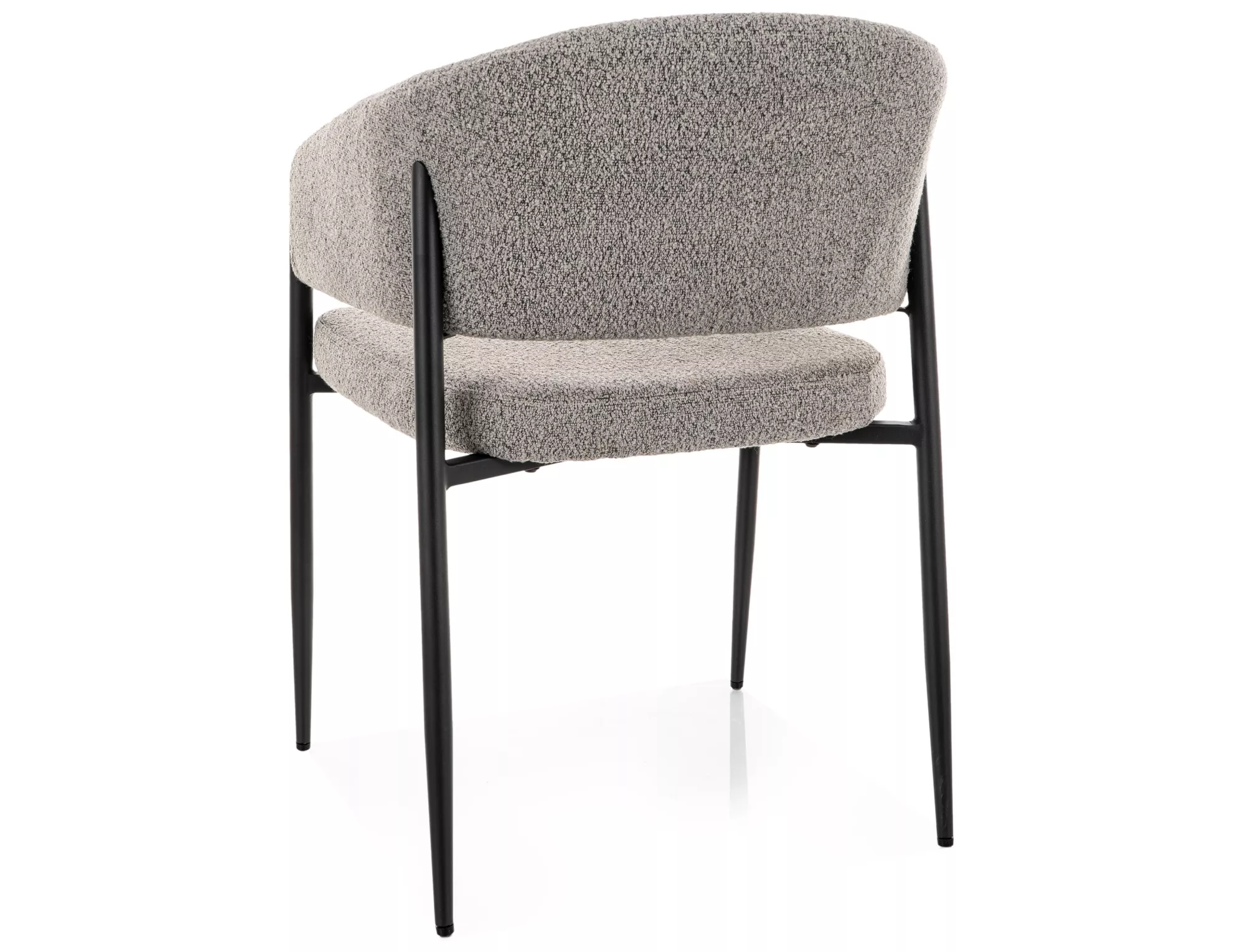 Jedálenská stolička Akita, sivá / čierna